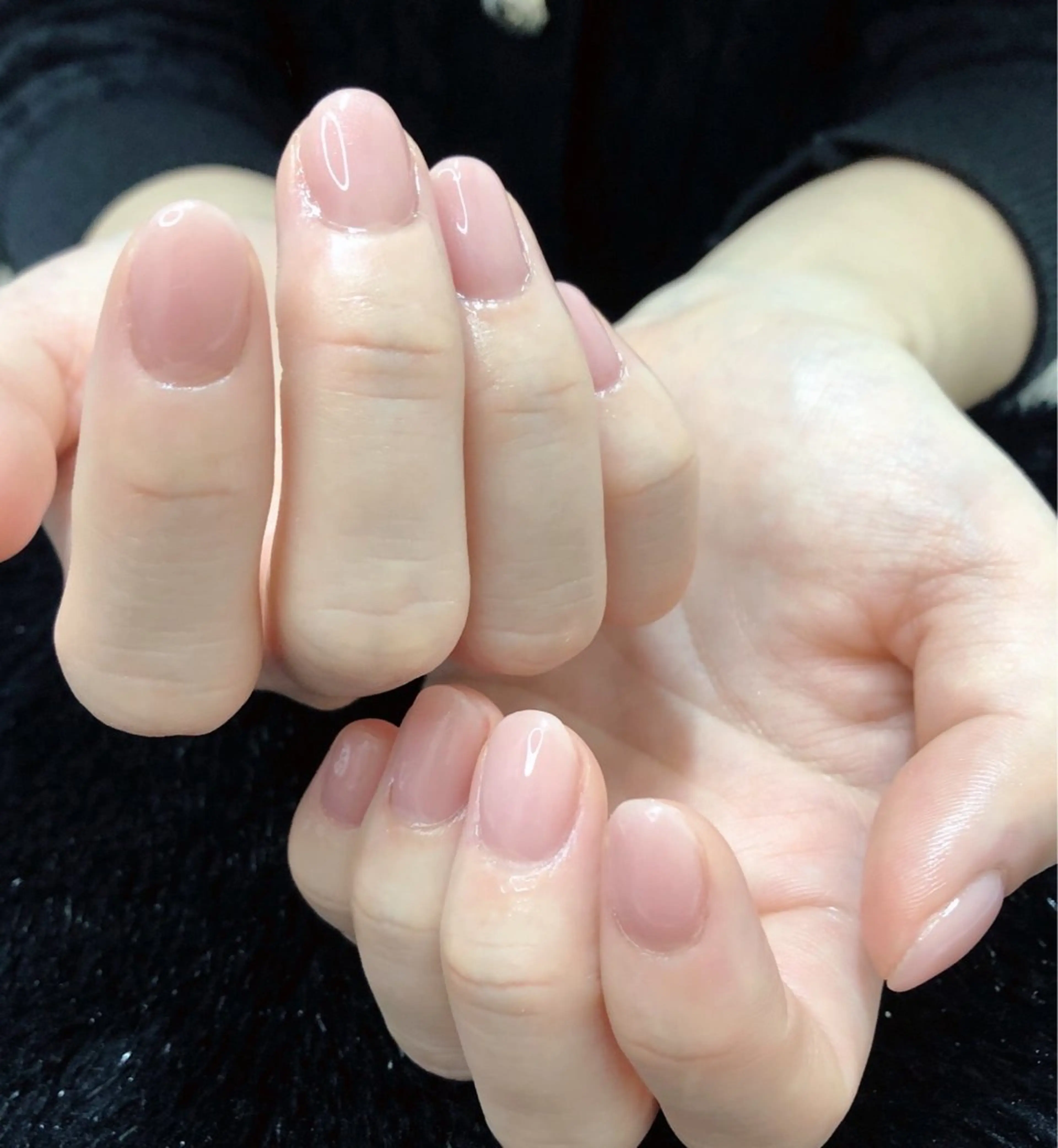 ネイル フレンチネイル ジェルネイル ガラスフレンチ グラデーション 韓国ネイル 大門浜松町 ネイルのネイルデザイン