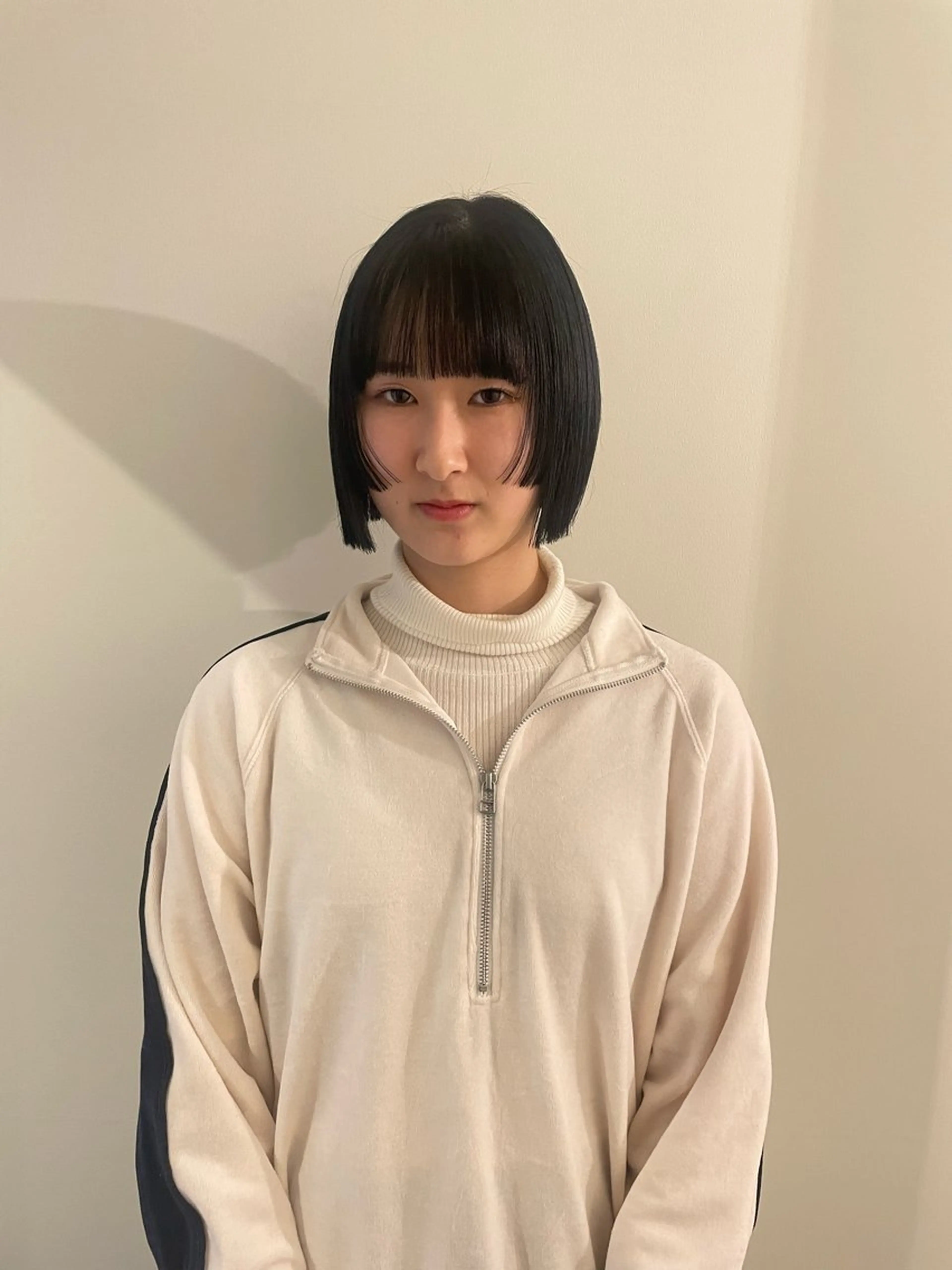 ショート カラー 姫カット カット 渋谷 留菜のヘアスタイル