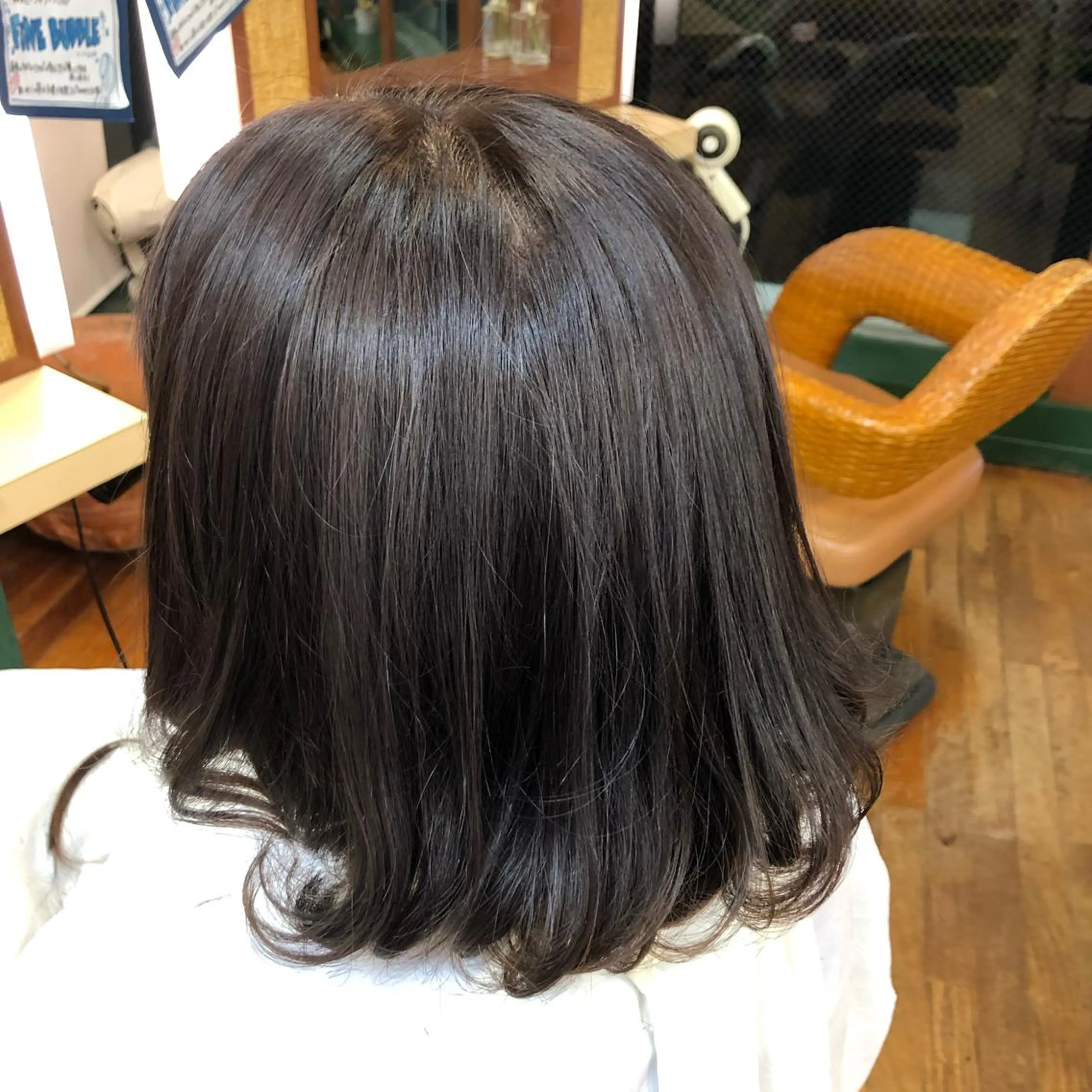 ミディアム アッシュ ボブ 髪質改善/艶カラー 塩野成一のヘアスタイル