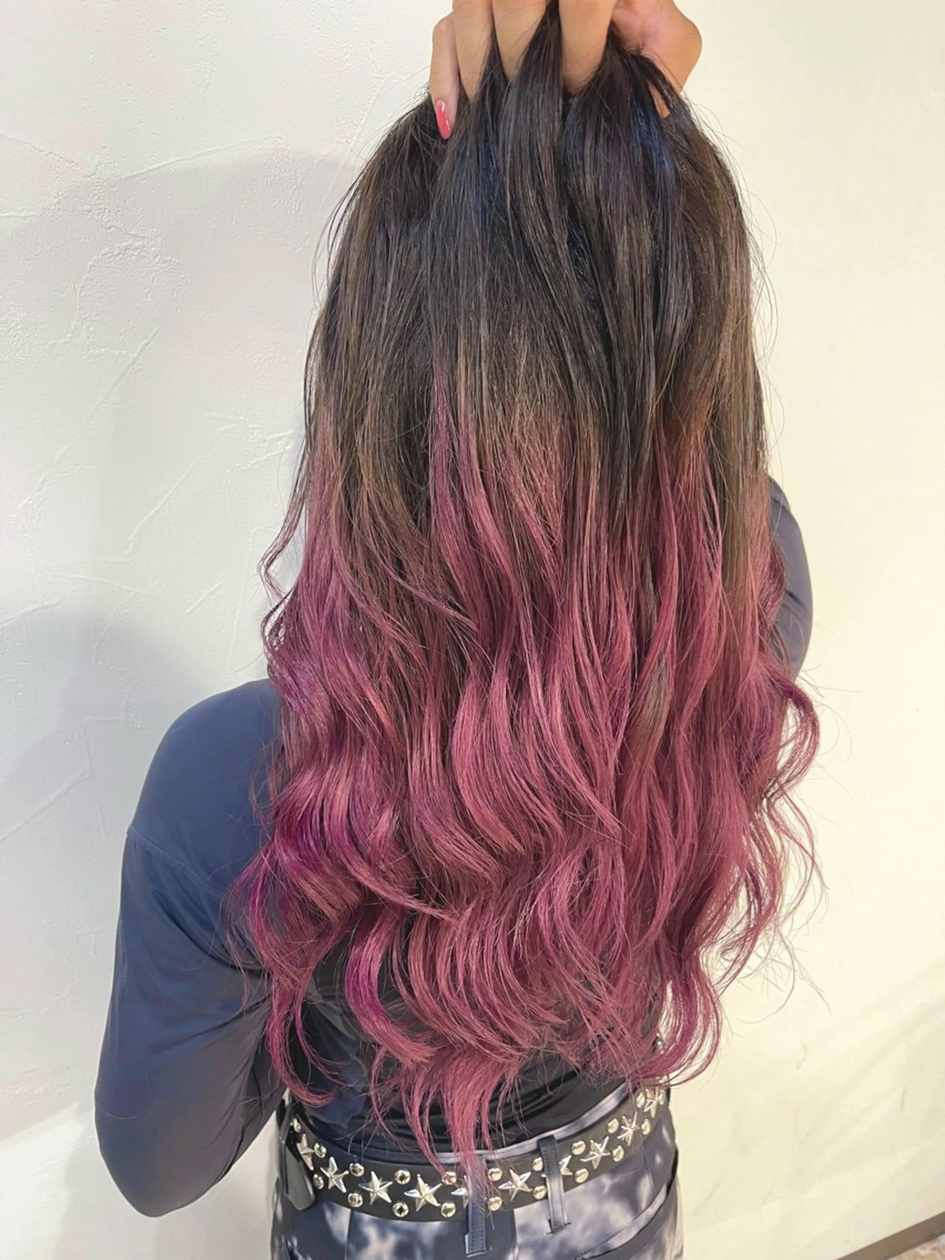 ロング カラー 神野 洸都のヘアスタイル