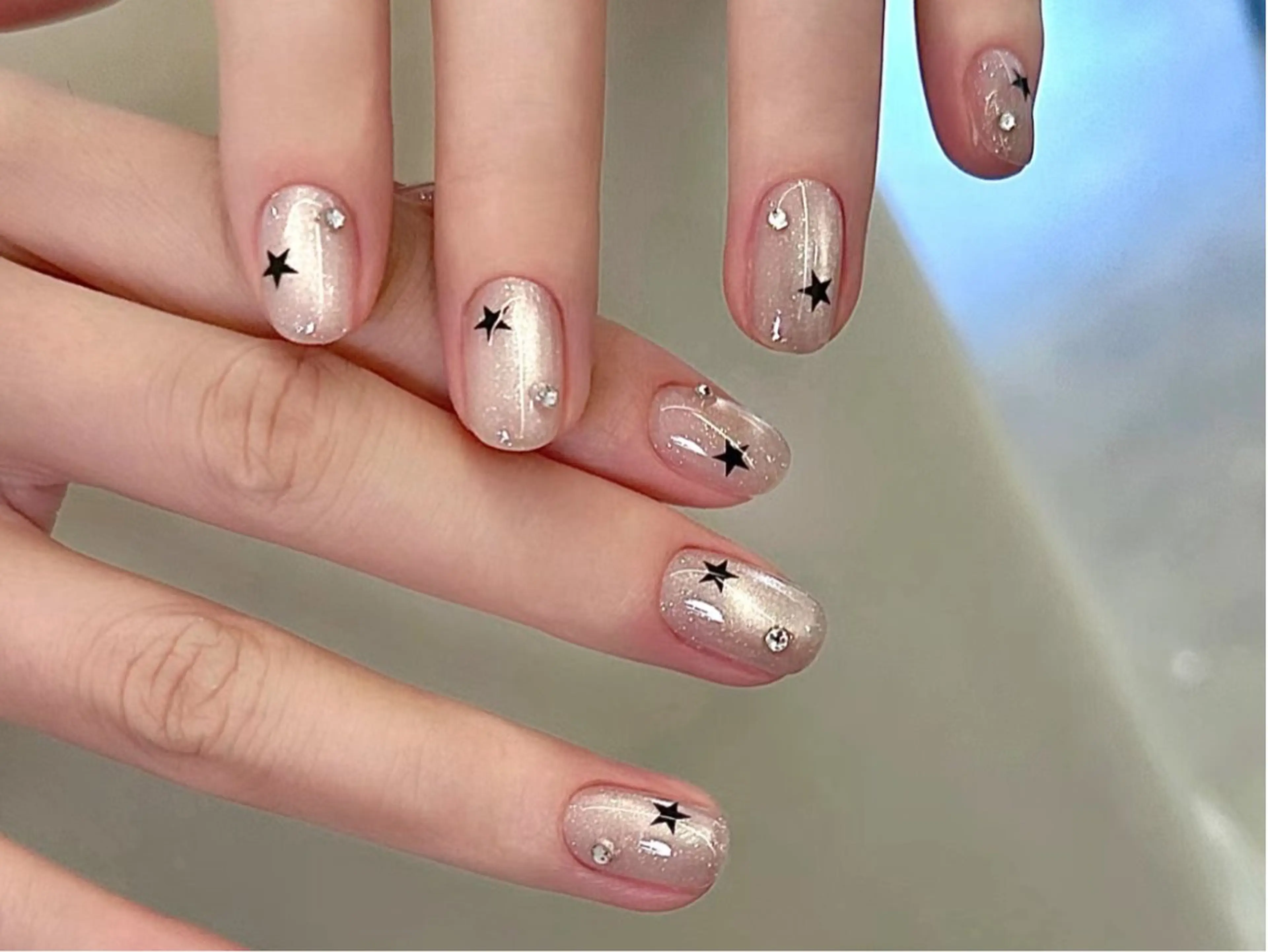 ネイル ETERNA Nail 銀座店【パラジェル/フィルイン/チップ長さだし/マグネット/ニュアンス】所属・ア カリのネイルデザイン