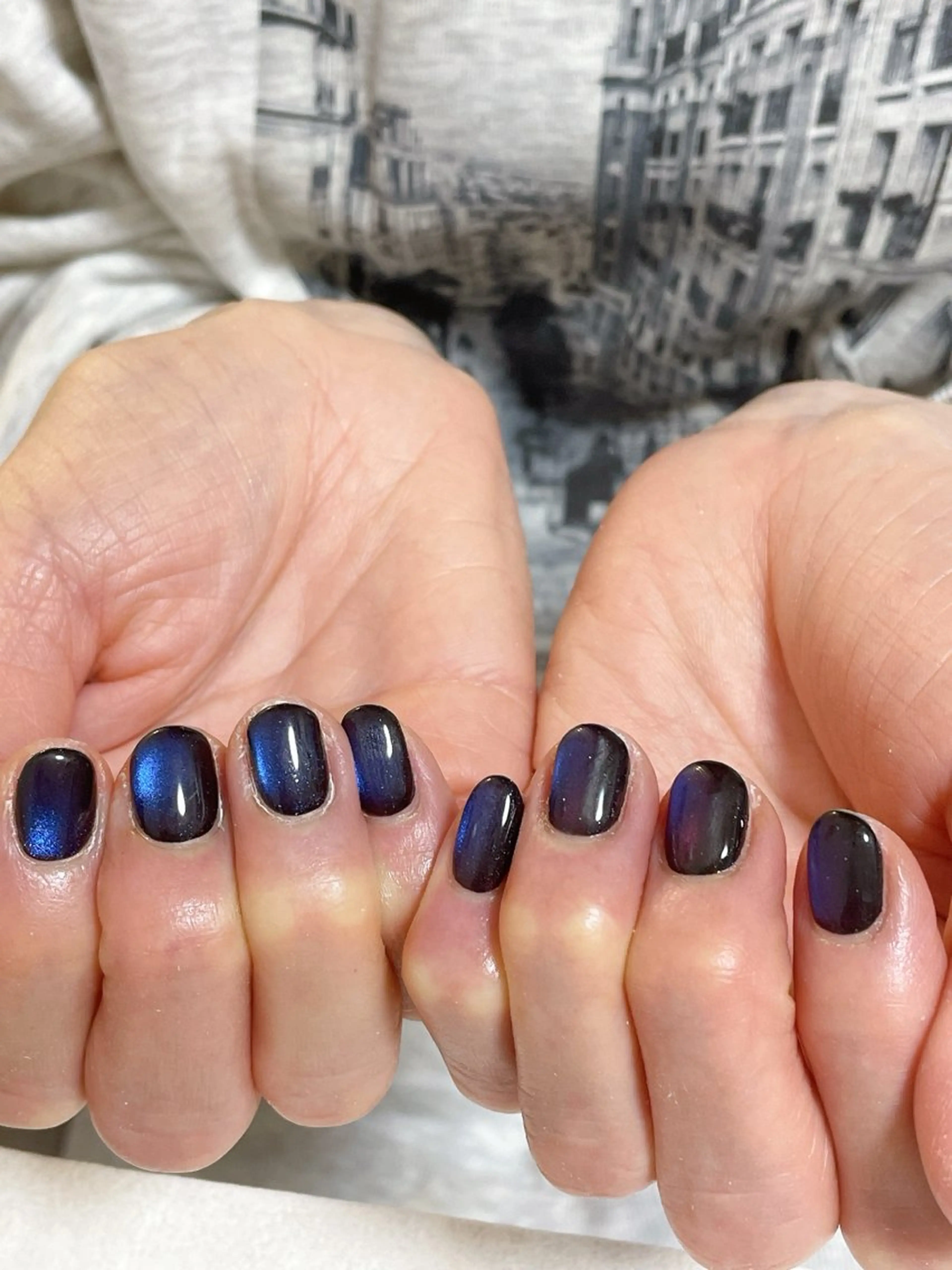 ネイル オーロラネイル フットネイル フレンチネイル ジェルネイル ハート ハンドネイル Mogu nail 二子玉川のネイルデザイン