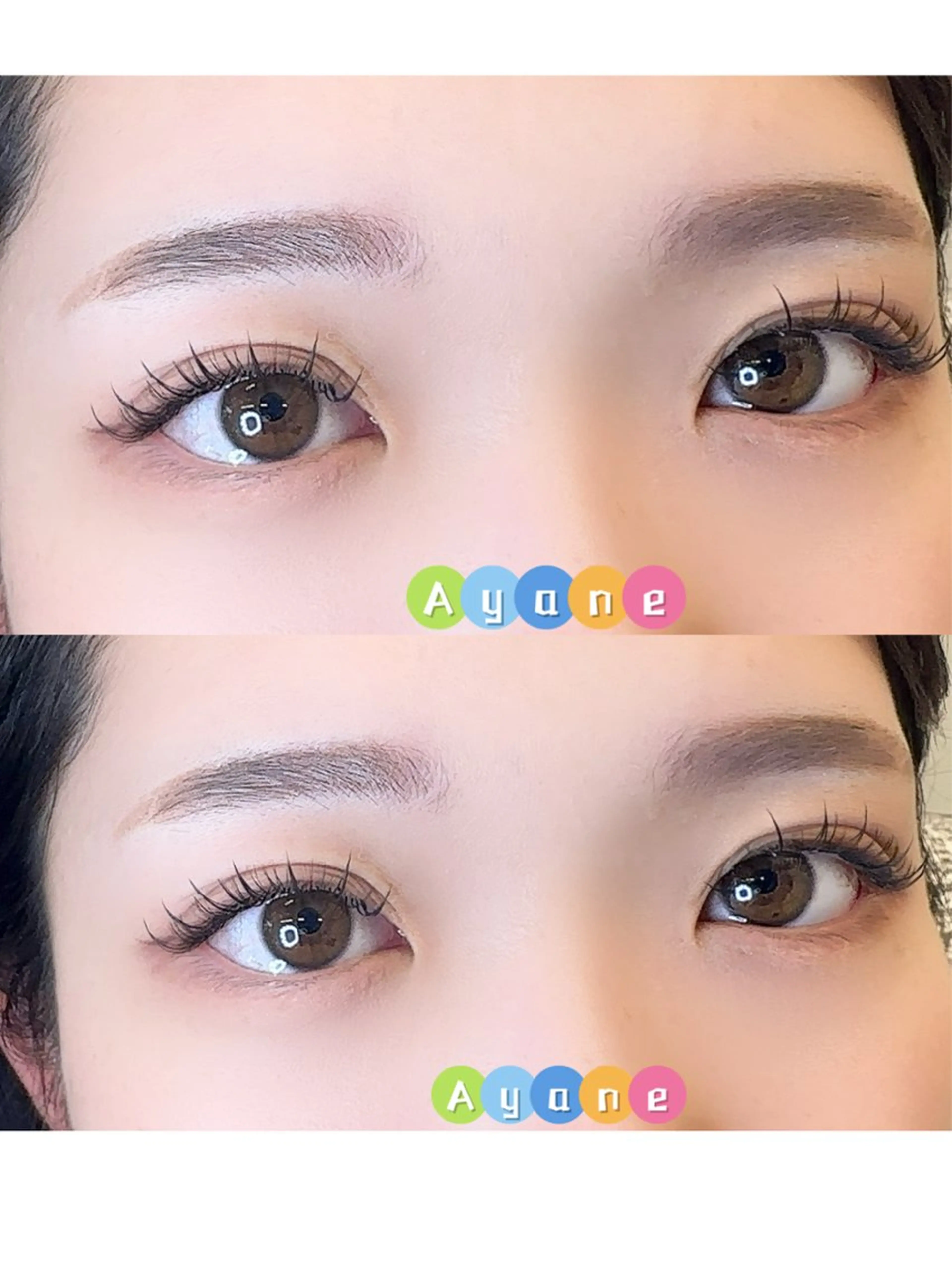 マツエク・マツパ 付け放題 バインドロック 束感まつ毛 フラットラッシュ 韓国風マツエク ACIEL EYELASH SALON所属・あ やねのマツエク・マツパデザイン