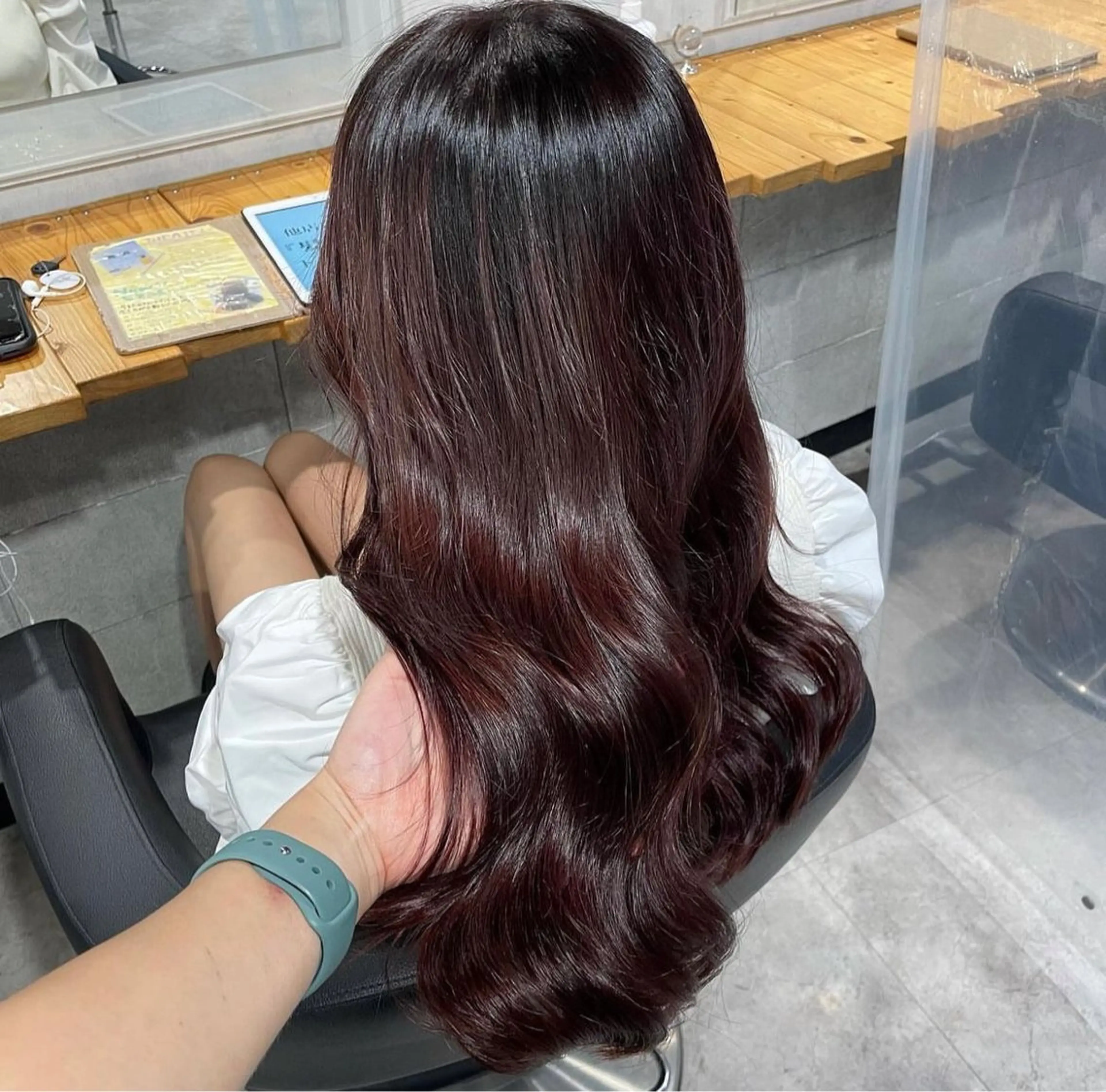 ミディアム カット ヘアカラー トリートメント ヘッドスパ 韓国Style♡ Nanami🇰🇷のヘアスタイル