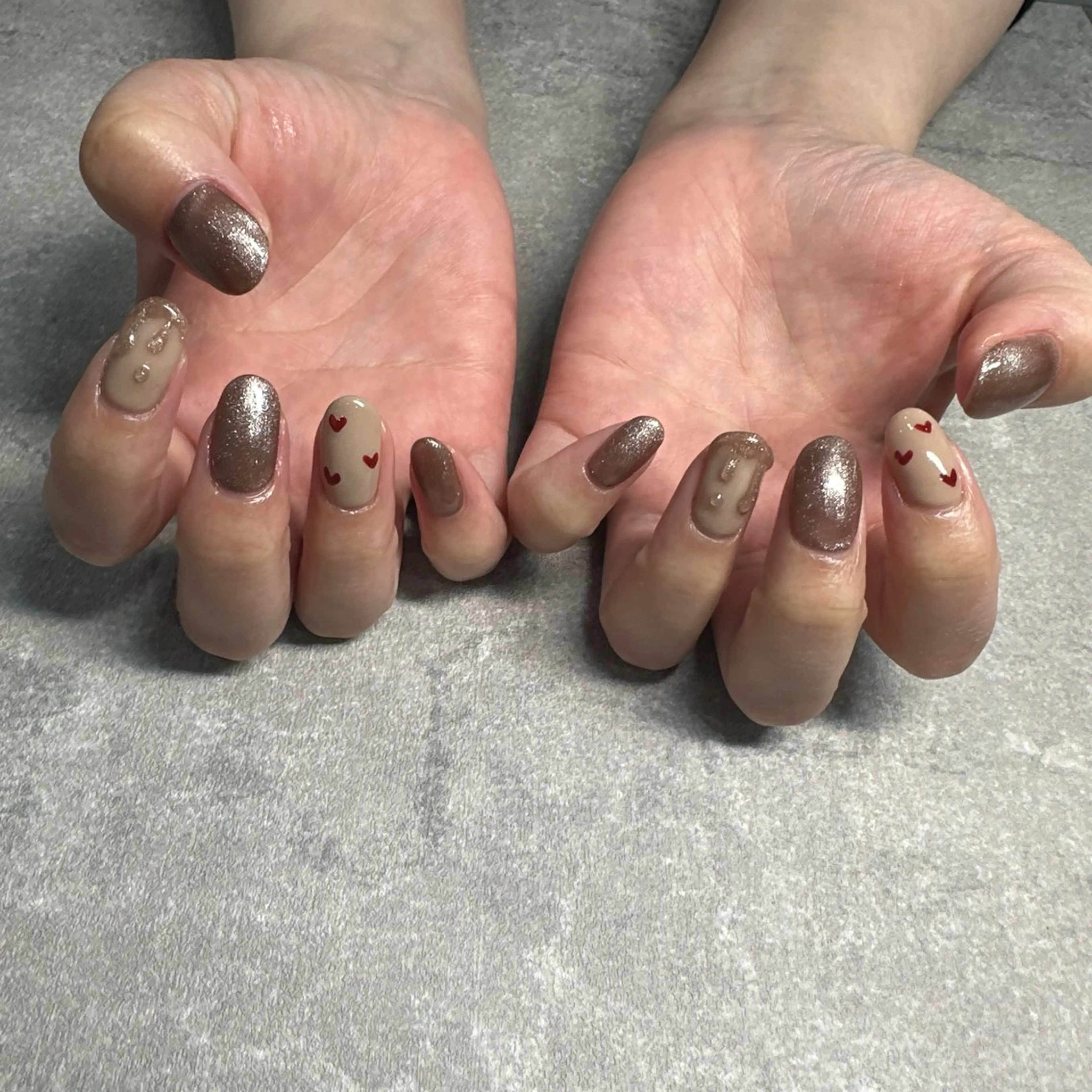 ネイル ハンドネイル 🩷🩵mm.大宮 Riyo🧸🩵🩷のネイルデザイン