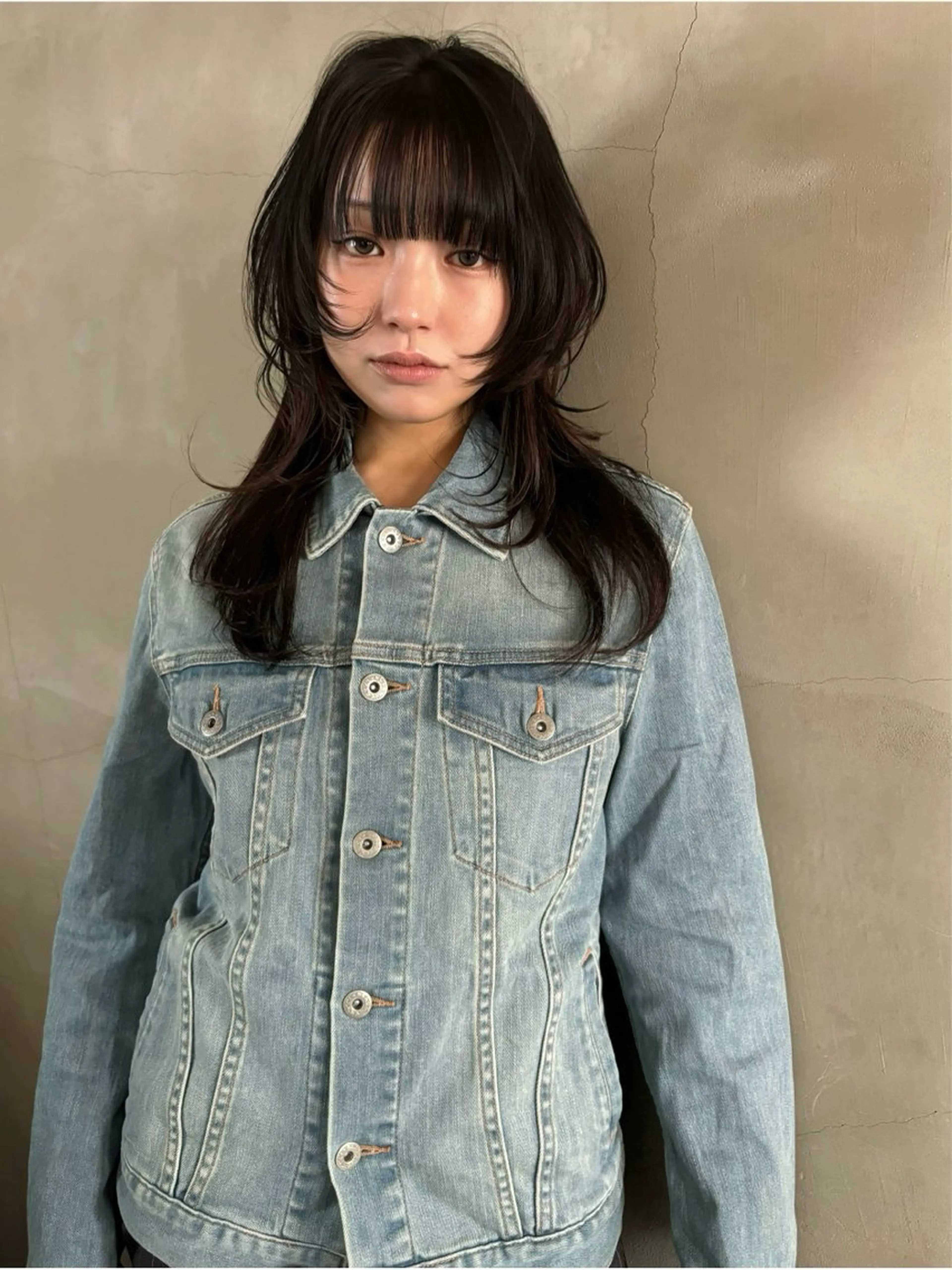 セミロング カラー 顔まわりレイヤー レイヤーカット 似合わせカット 林　蓮／レイヤー /自由が丘のヘアスタイル