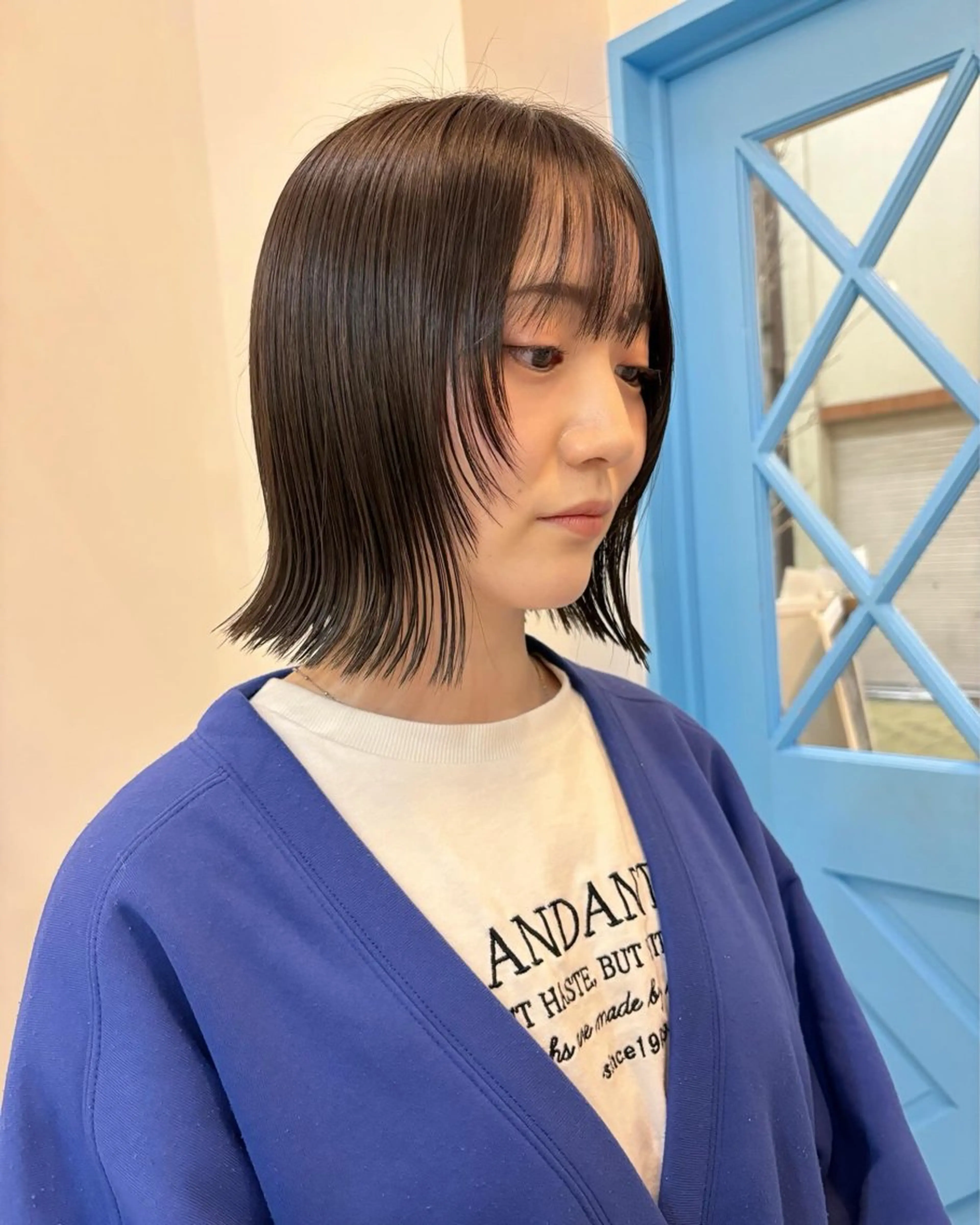 ショート ボブ 顔まわりレイヤー レイヤーカット ボブ／ミニボブ／ akaneのヘアスタイル