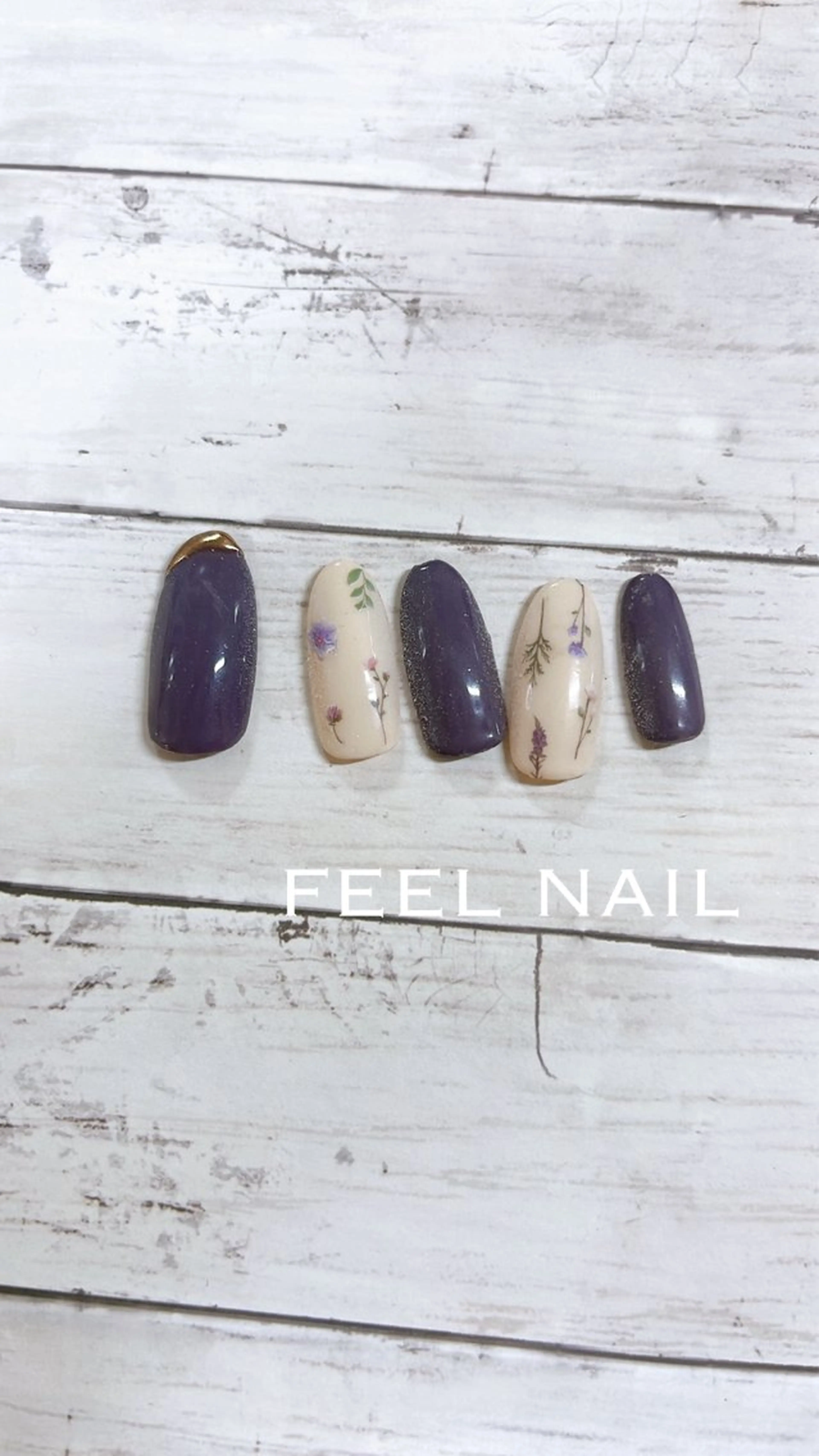 ネイル ネイルチップ 秋好 悠のネイルデザイン