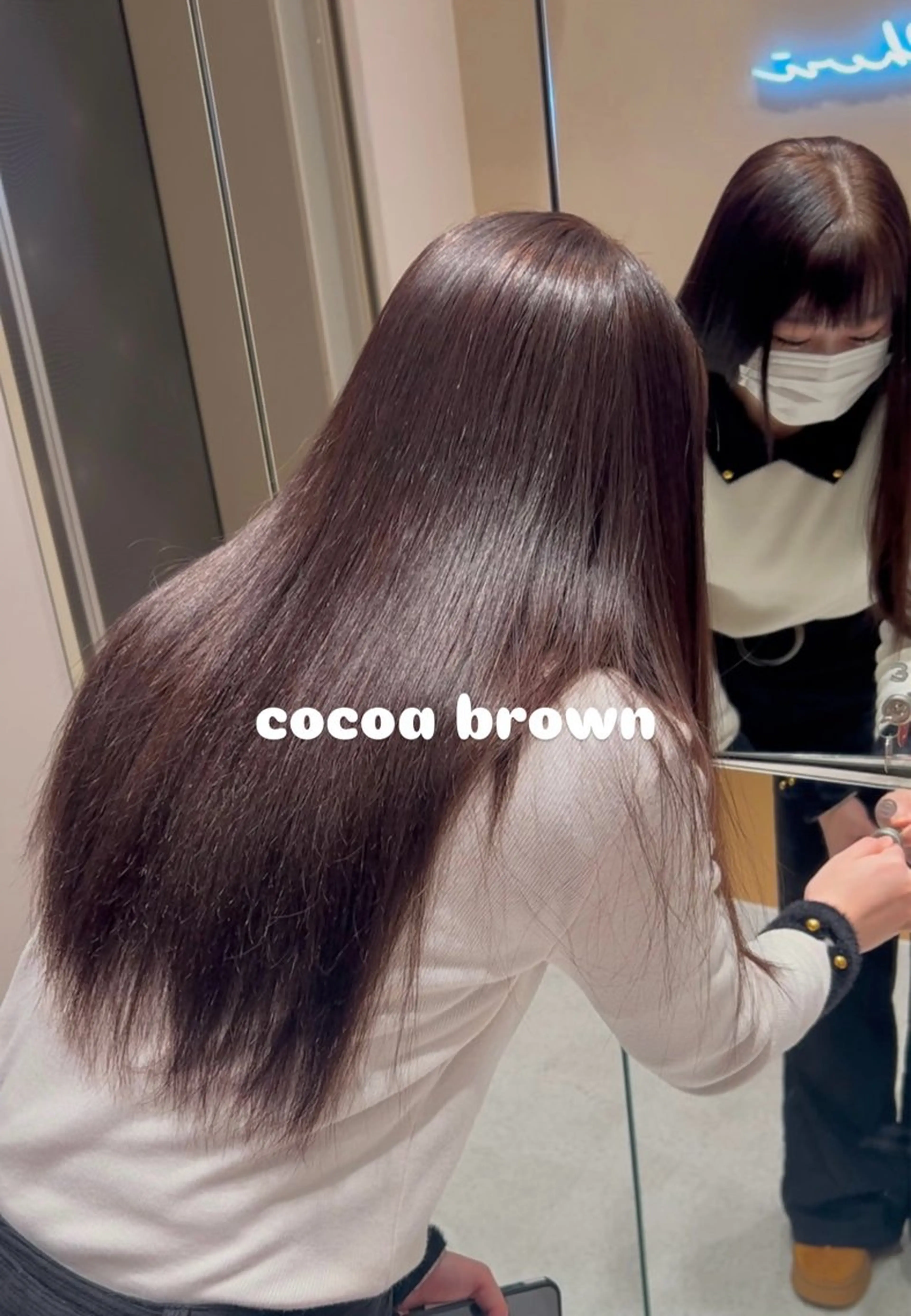 カラー 暖色カラ-ෆ˚顔周り 🎀ོ白岩亜実🎀ོのヘアスタイル