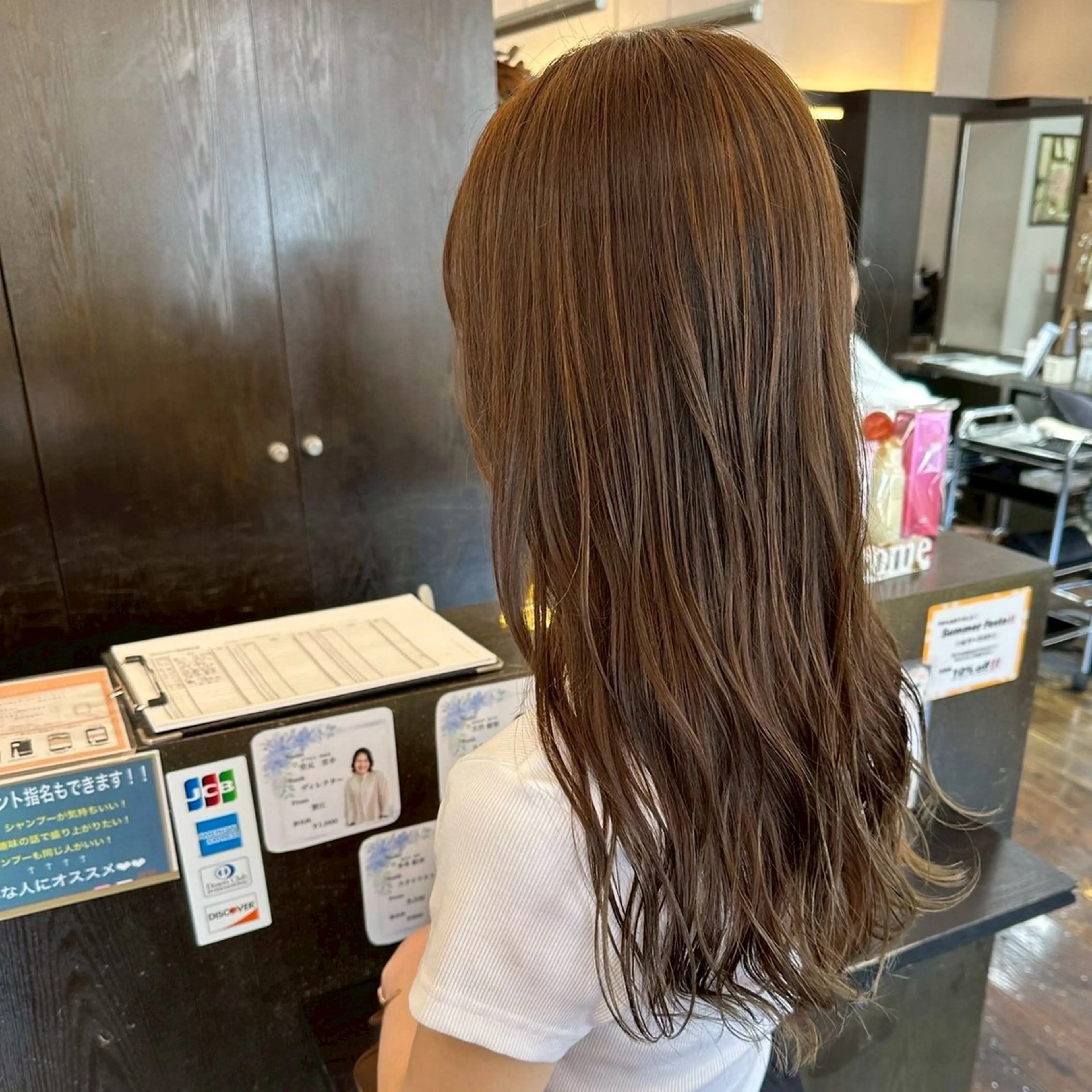 ロング カラー カット ヘアカラー 近藤 優羽のヘアスタイル