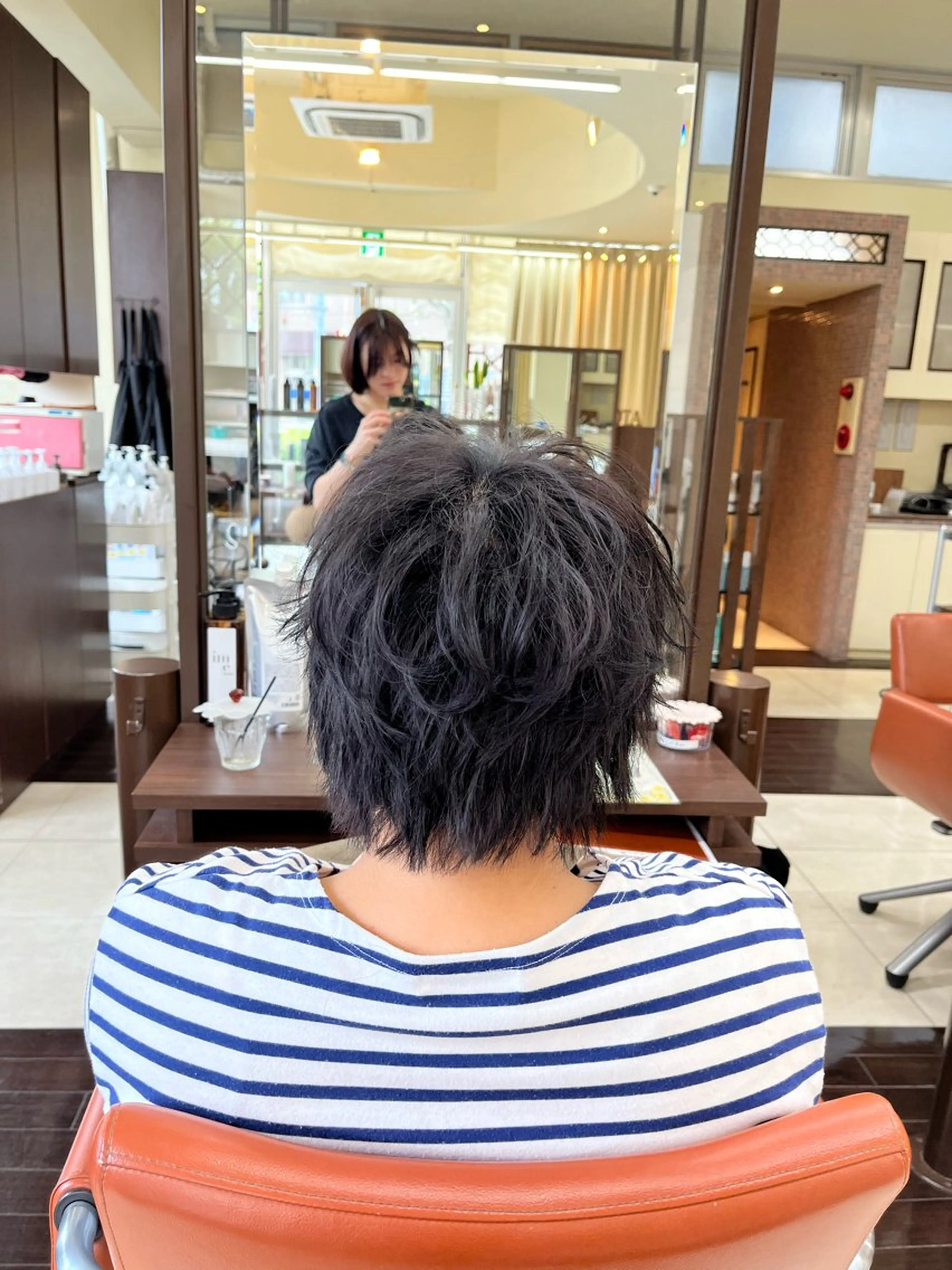 ショート パーマ メンズ マッシュウルフ マッシュ メンズパーマ メンズウルフカット ウルフカット AROH men's cut&men's perm 船橋店所属・🧊メンズ特化🧊 高木航希のヘアスタイル