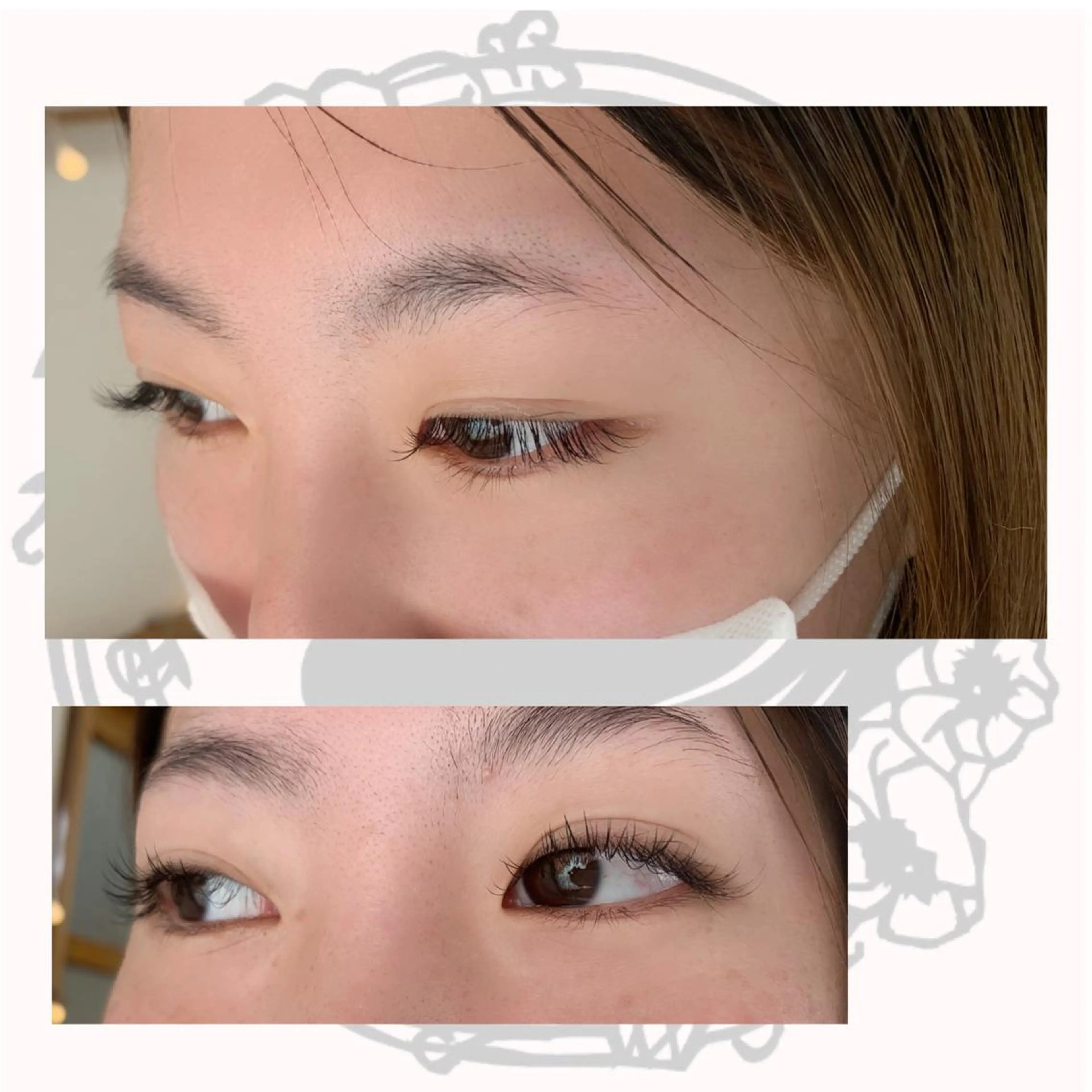 マツエク・マツパ Cカール キュート フラットラッシュ マツエク ミィ所属・マツエク ミィのマツエク・マツパデザイン