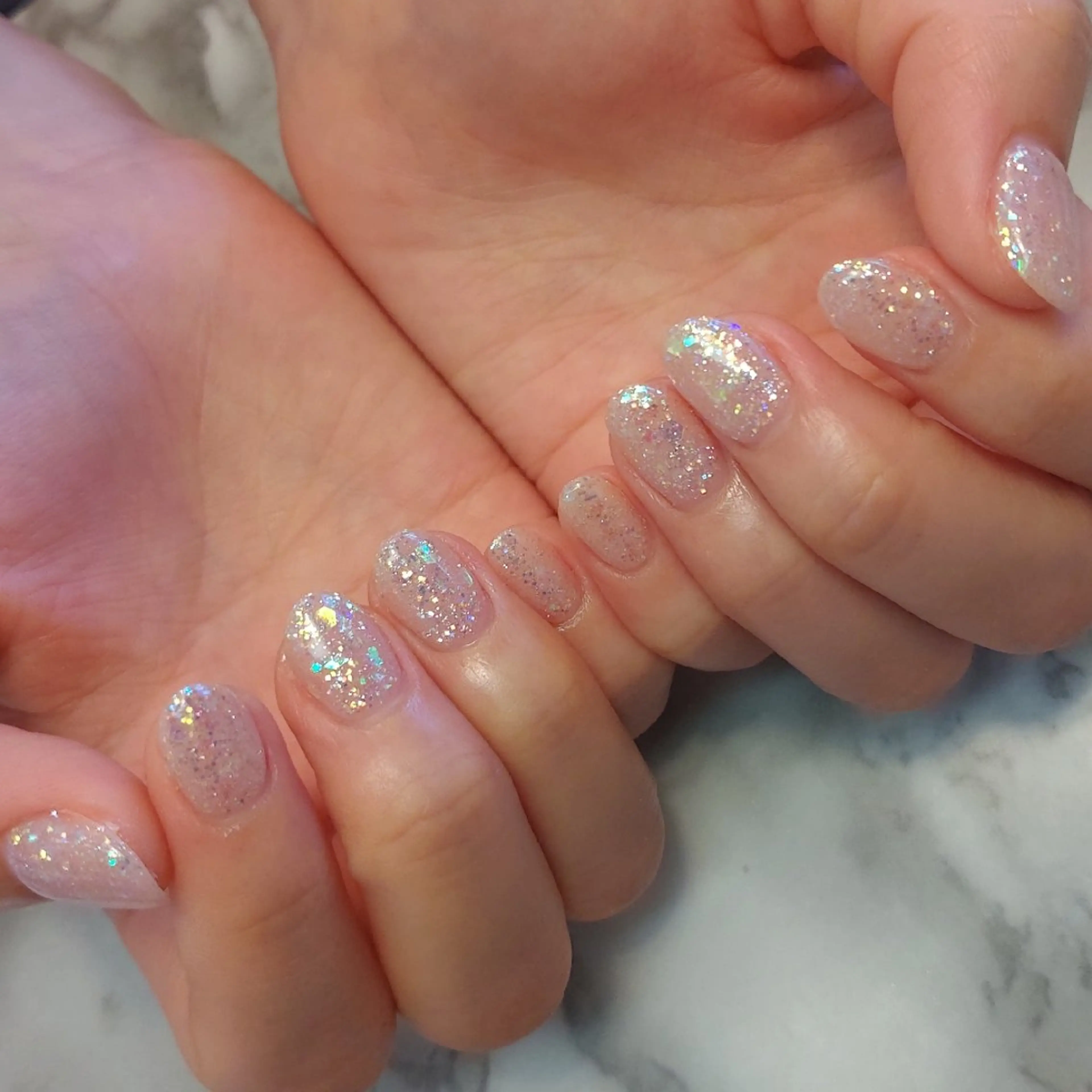 ネイル キラキラネイル ジェヌインネイル 河内のネイルデザイン