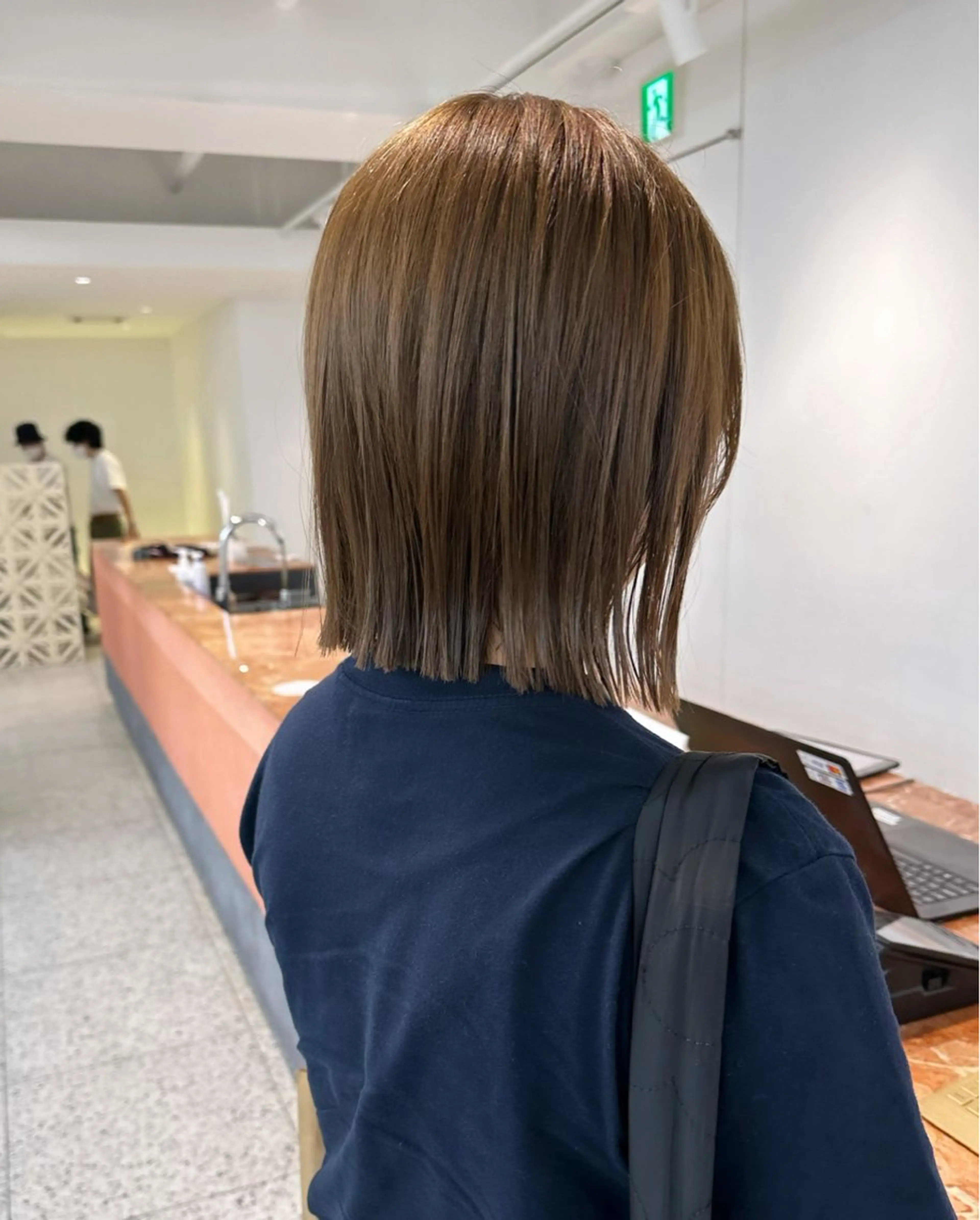 ミディアム カラー MAEUL NAGOYA所属・レイヤーボブ/名駅/ くびれボブ/縮毛矯正のヘアスタイル