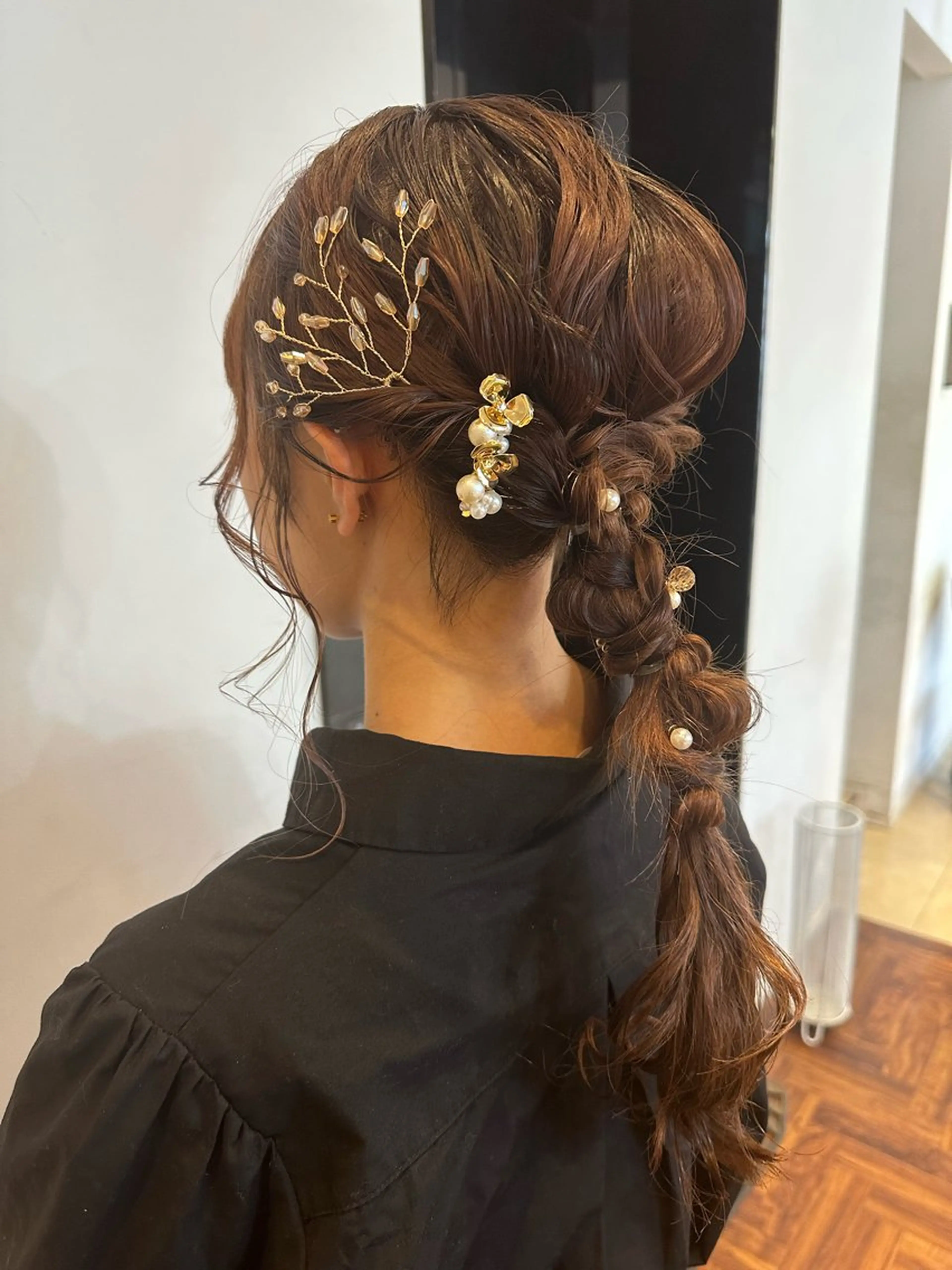 セミロング ヘアアレンジ ひな ALBA🐰三鷹のヘアスタイル