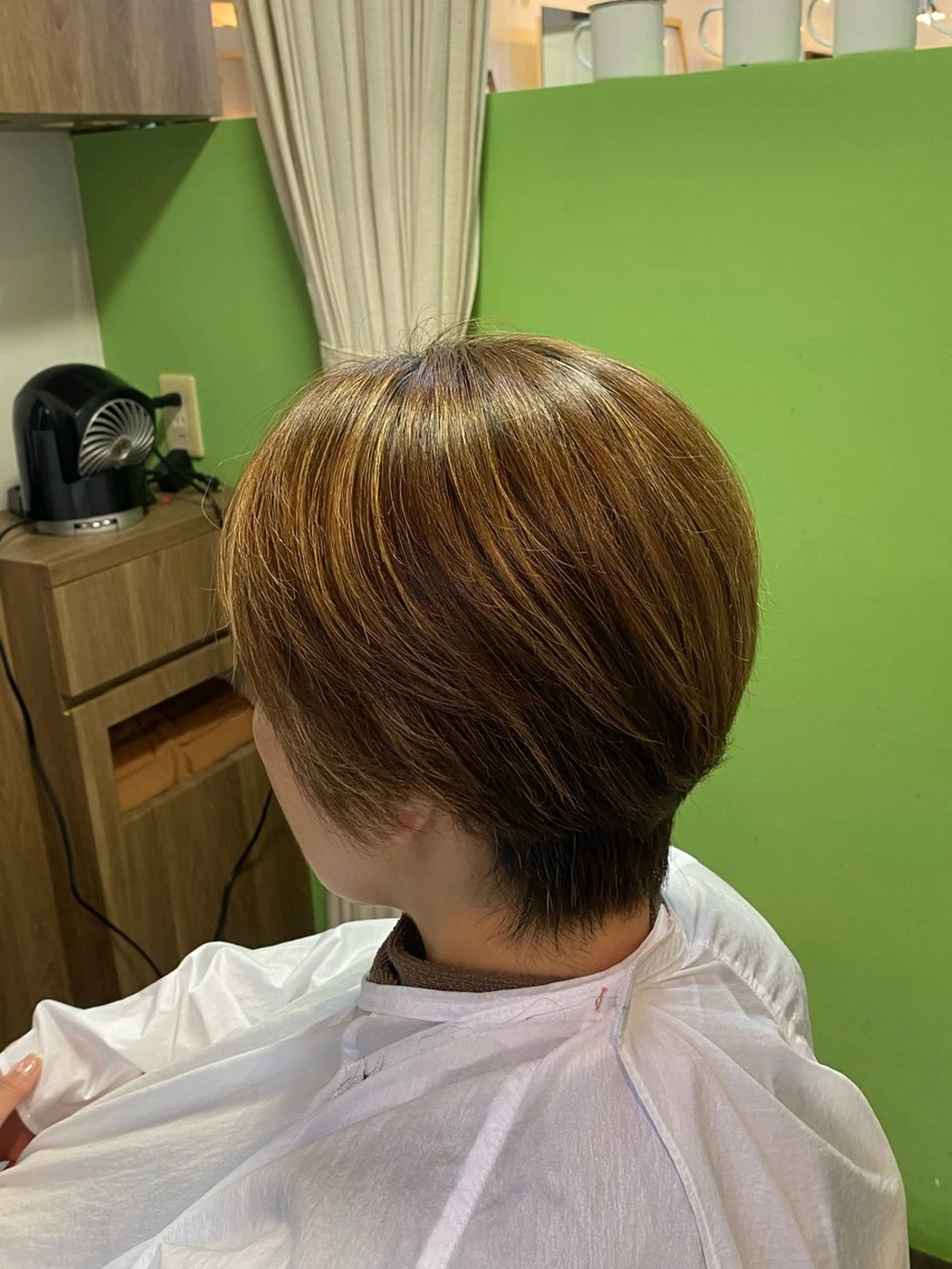 ショート カラー ヘアアレンジ メンズ特化 エシカル　松原大将のヘアスタイル