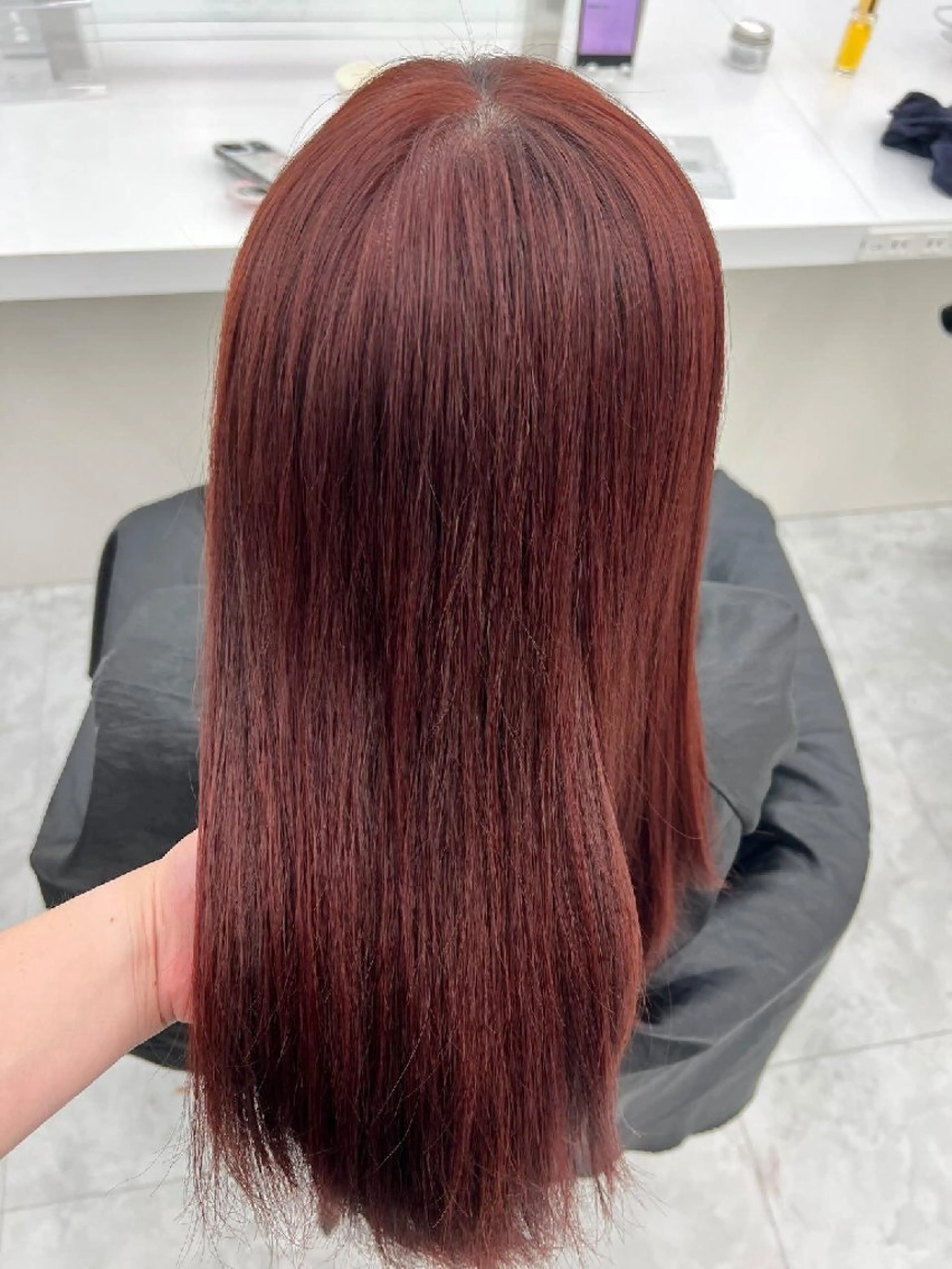 カラー 髪質改善 ヘアカラー 🍒renka🍒 ボブ/ショート/暖色のヘアスタイル