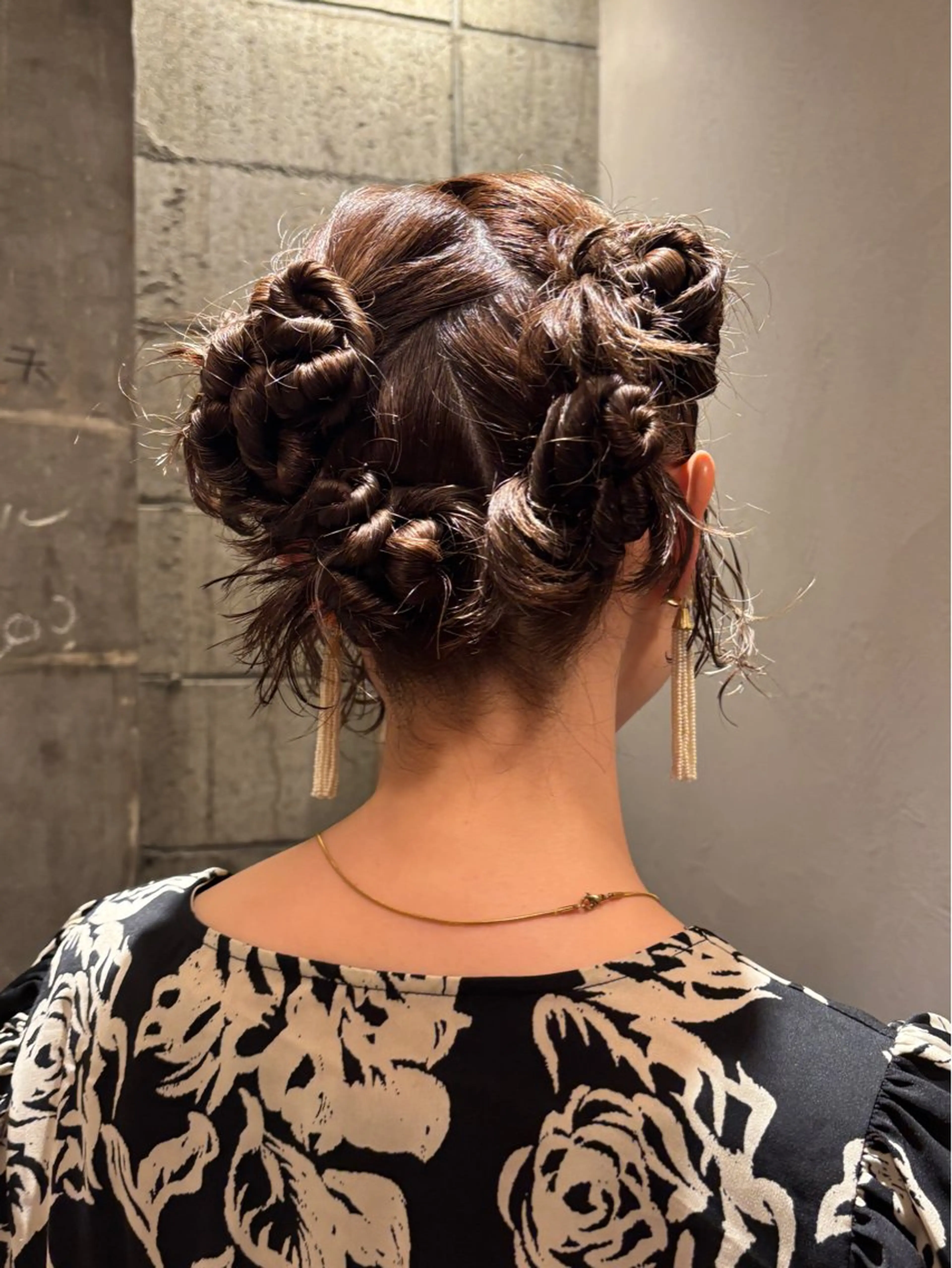 ミディアム ミディアムパーマ ヘアセット miu /透明感カラーのヘアスタイル