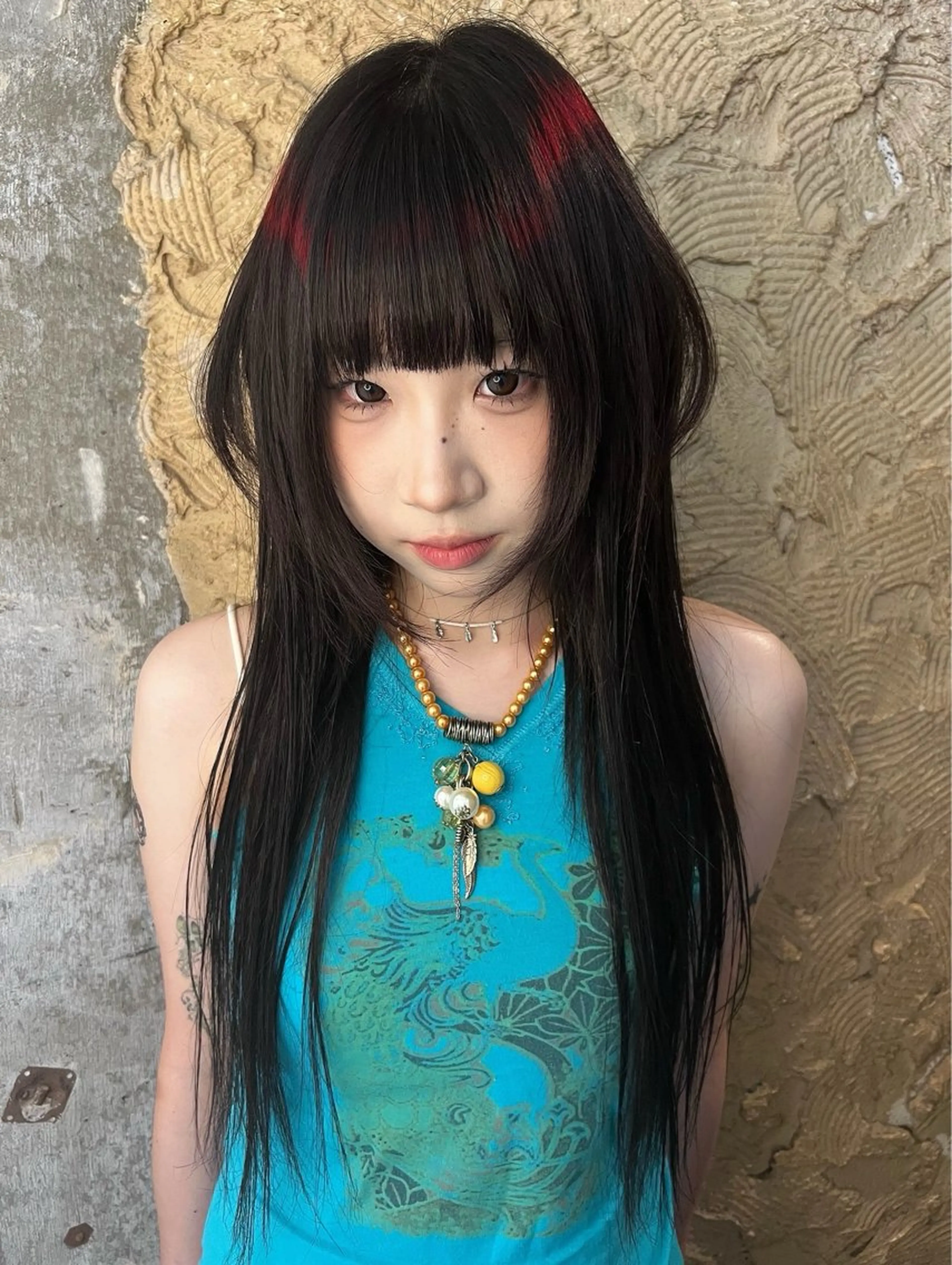 ロング カラー カット ヘアカラー haco＋所属・圧倒的デザイン力 店長🎨RENAのヘアスタイル