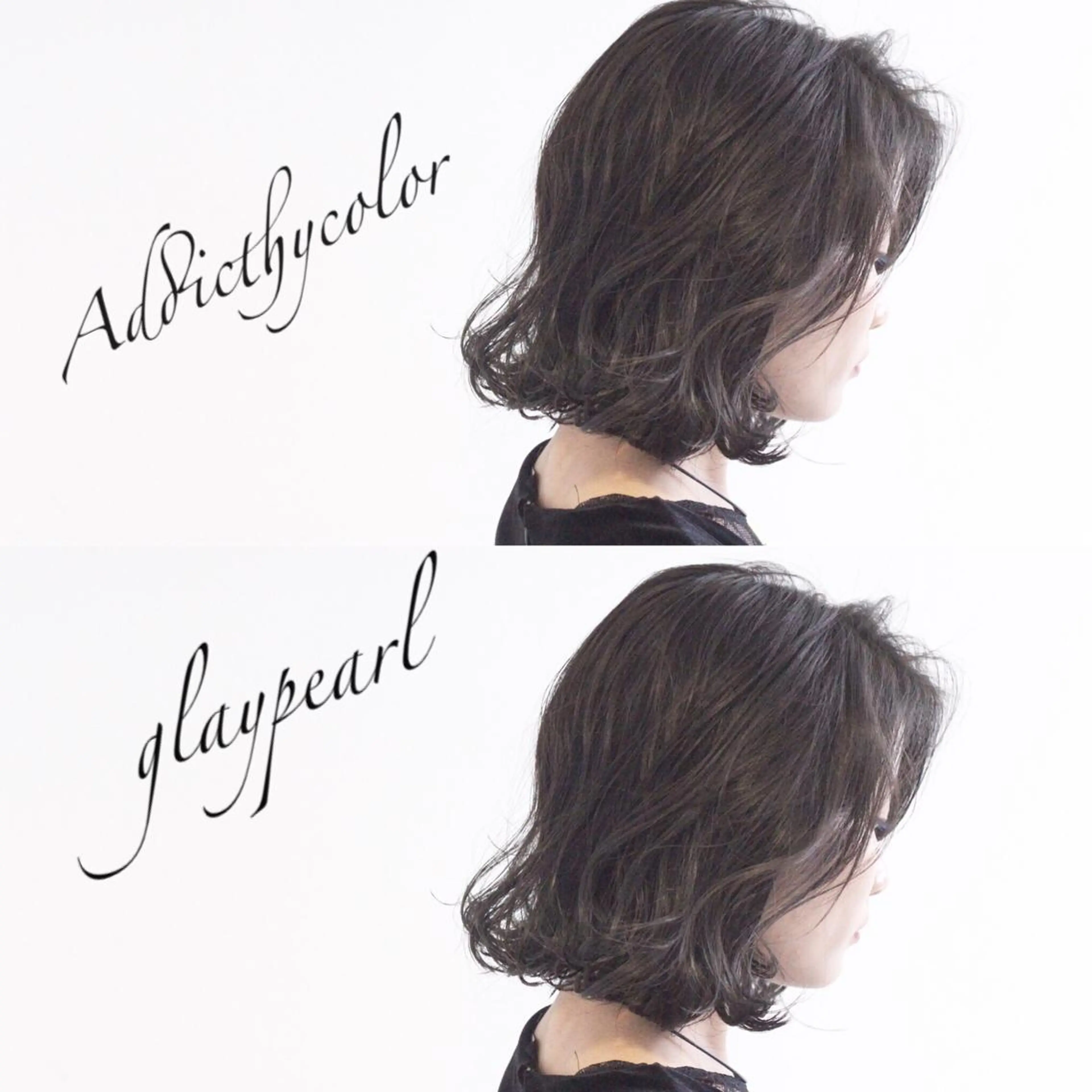 ショート アッシュ アッシュグレー ハイライト hairstudio NOAのヘアスタイル