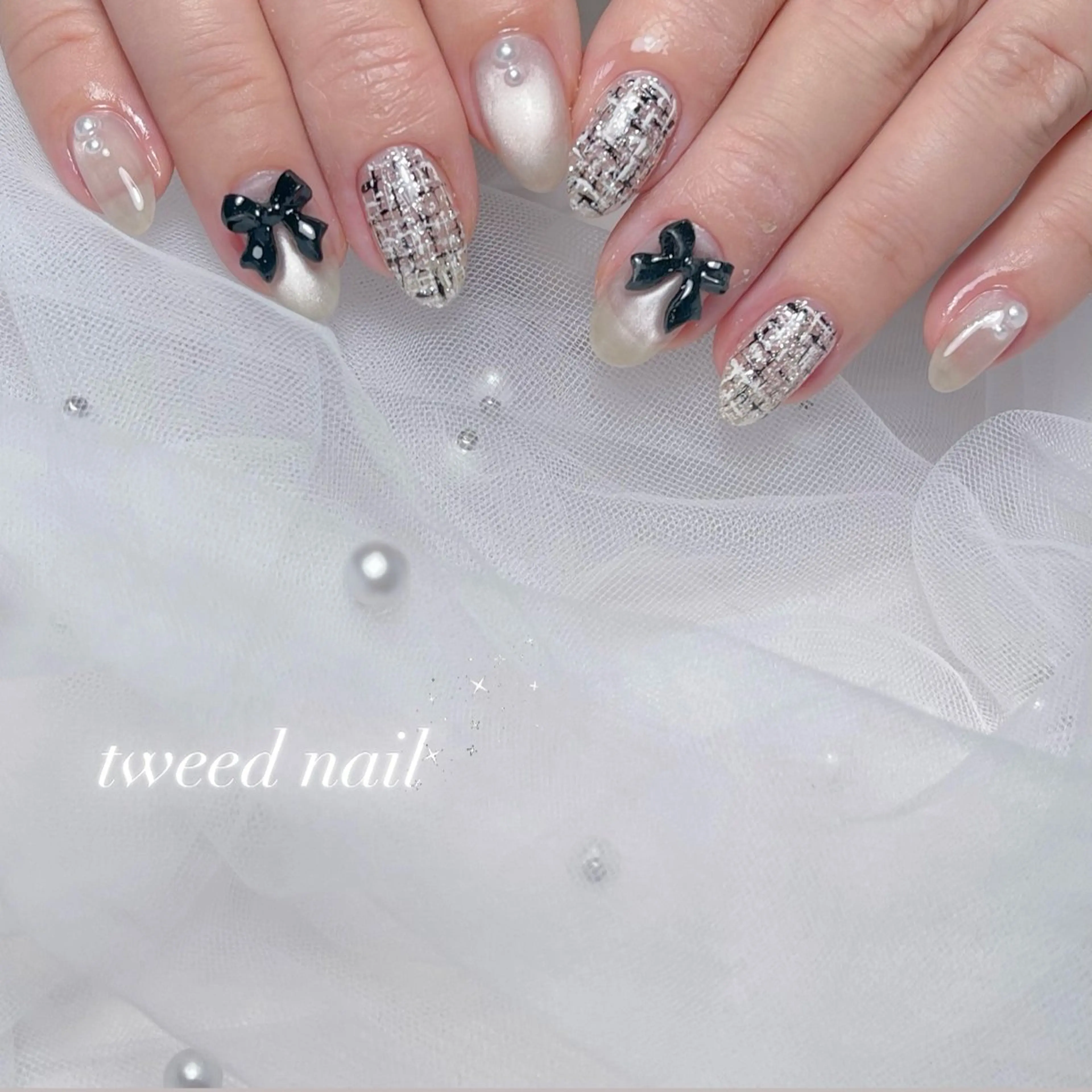 ネイル 長さ出し ジェルネイル 韓国ネイル 持ち込み パラジェル ハンドネイル RE SALONのネイルデザイン