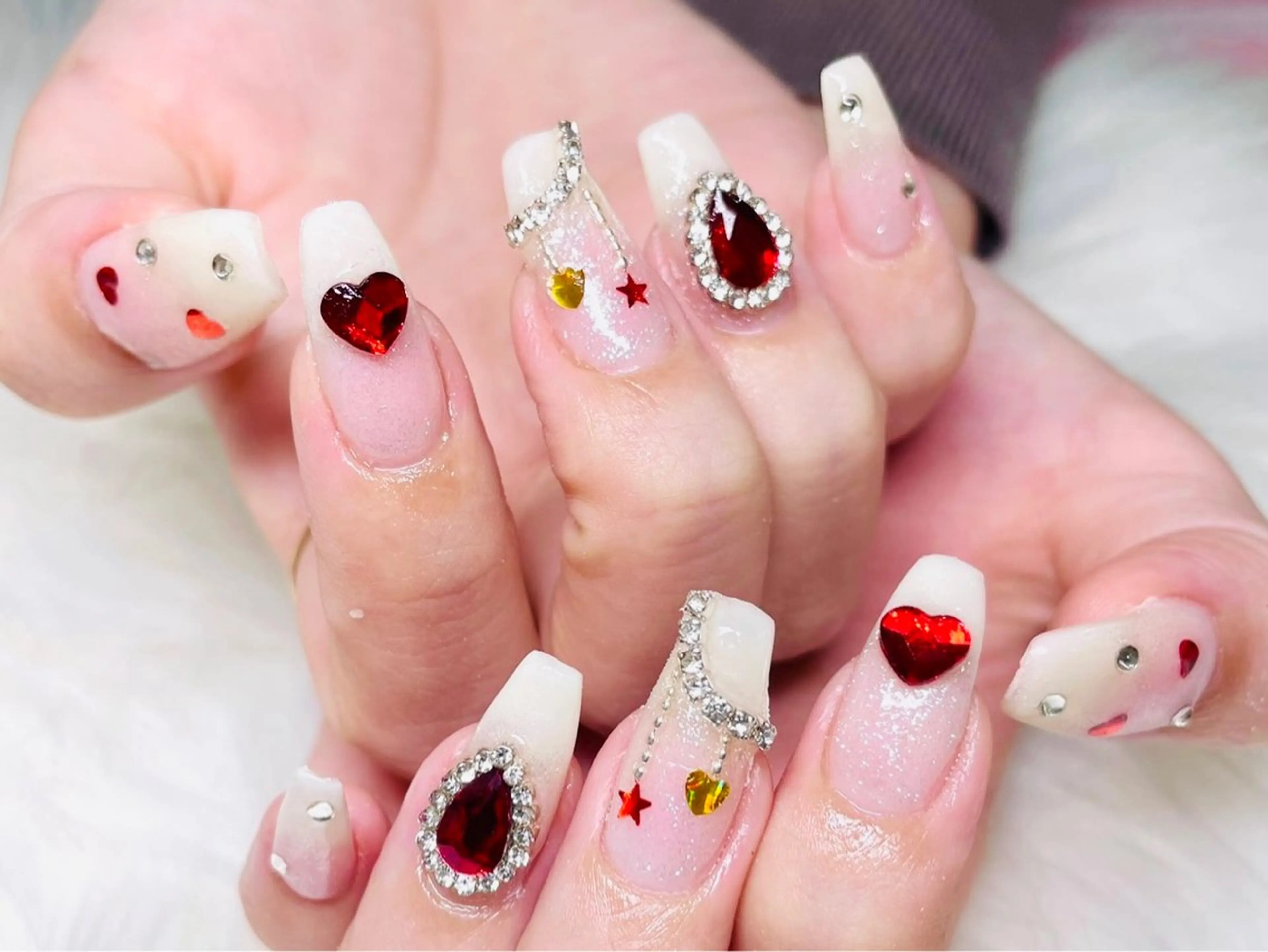 ネイル 韓国ネイル ロングネイル 春ネイル ワンホンネイル 冬ネイル H'ami nail salon所属・ハミネイルサロン ハナのネイルデザイン