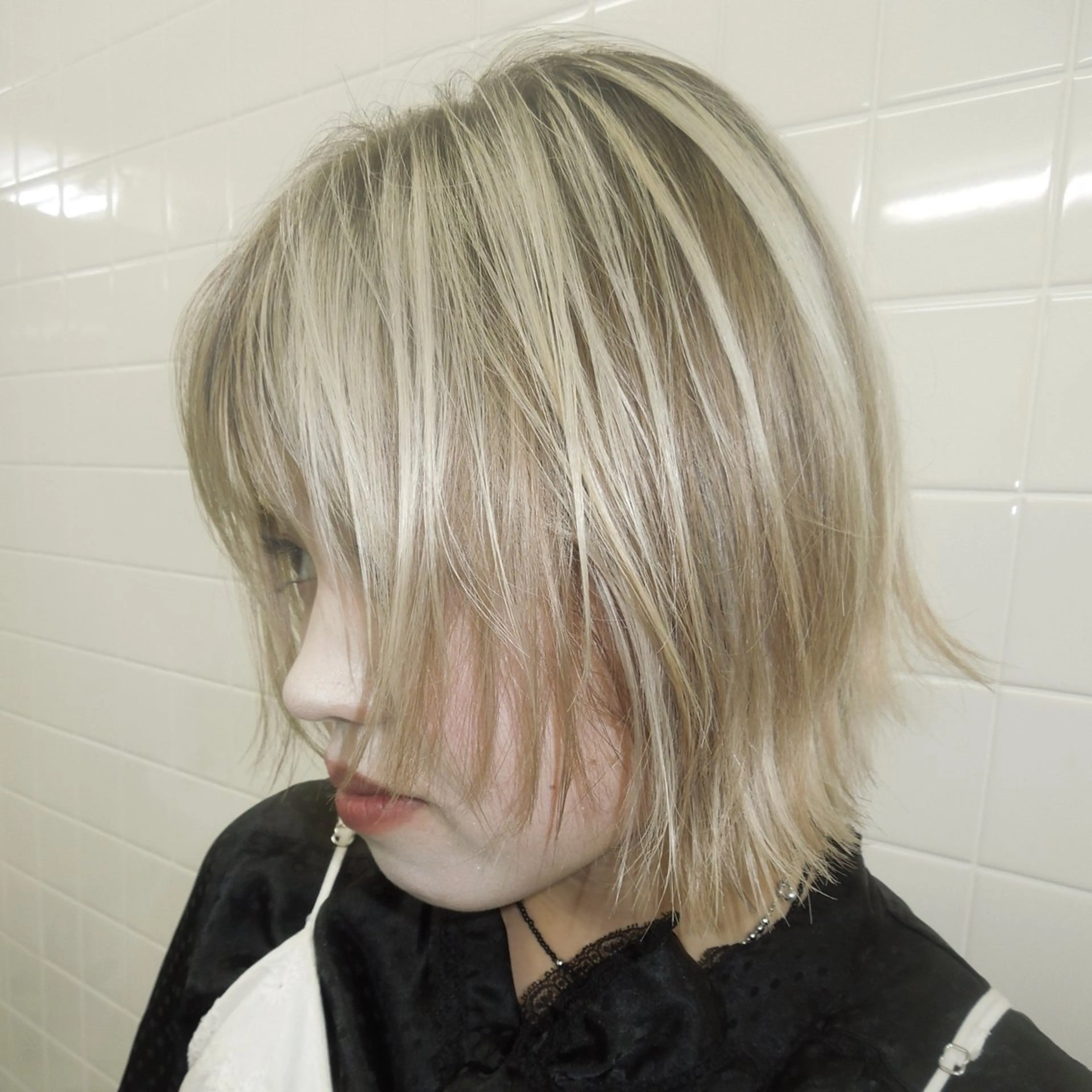 ショート カラー ブロンド ブラウンカラー ヘアカラー トリートメント タマキ/似合わせ カット/Wカラーのヘアスタイル