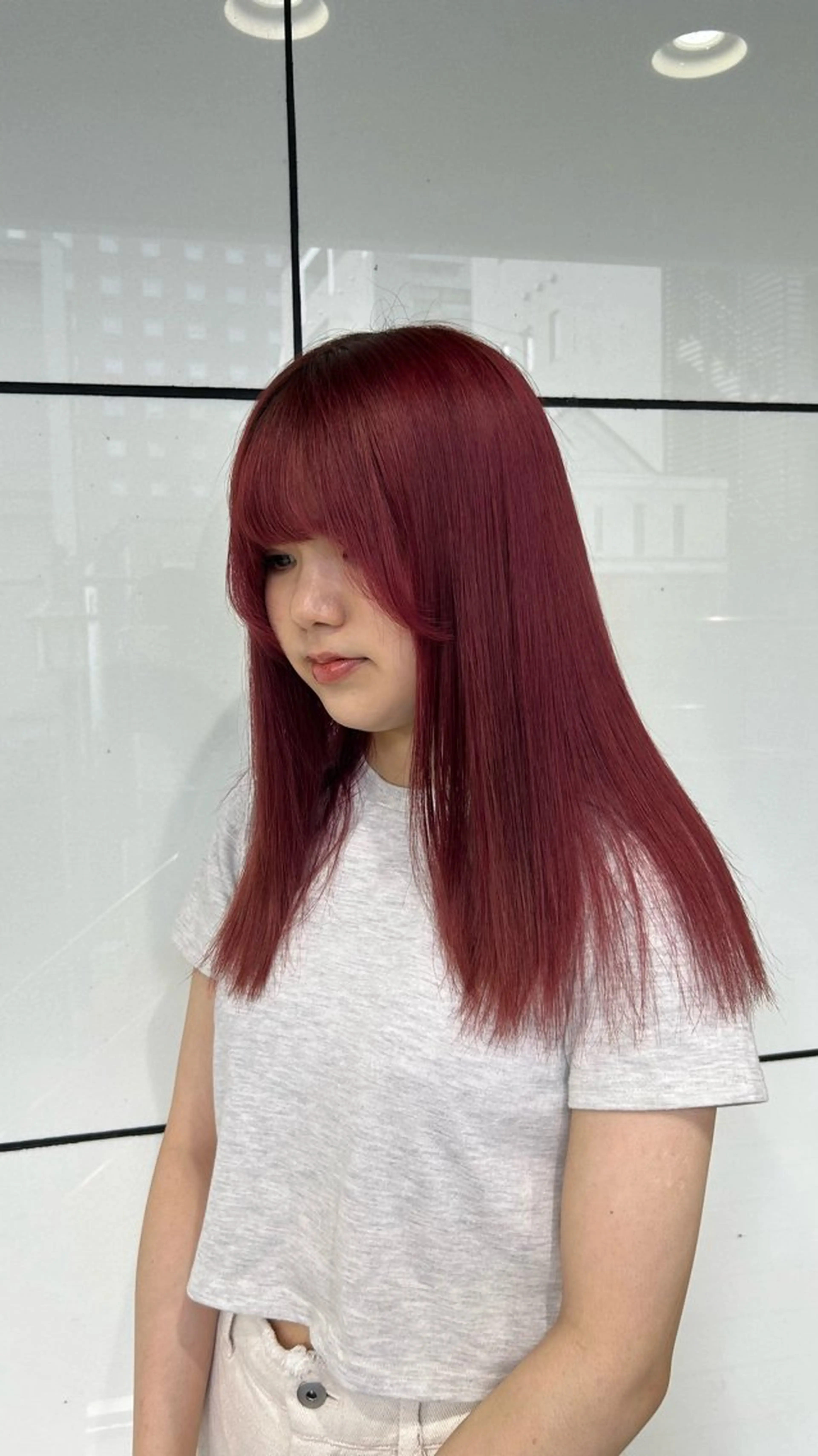 ロング カラー ブリーチ ケアブリーチ 透明感カラー デザインカラー ダブルカラー ヘアカラー トリートメント メンズ特化/マツエク AYAKA🌙のヘアスタイル