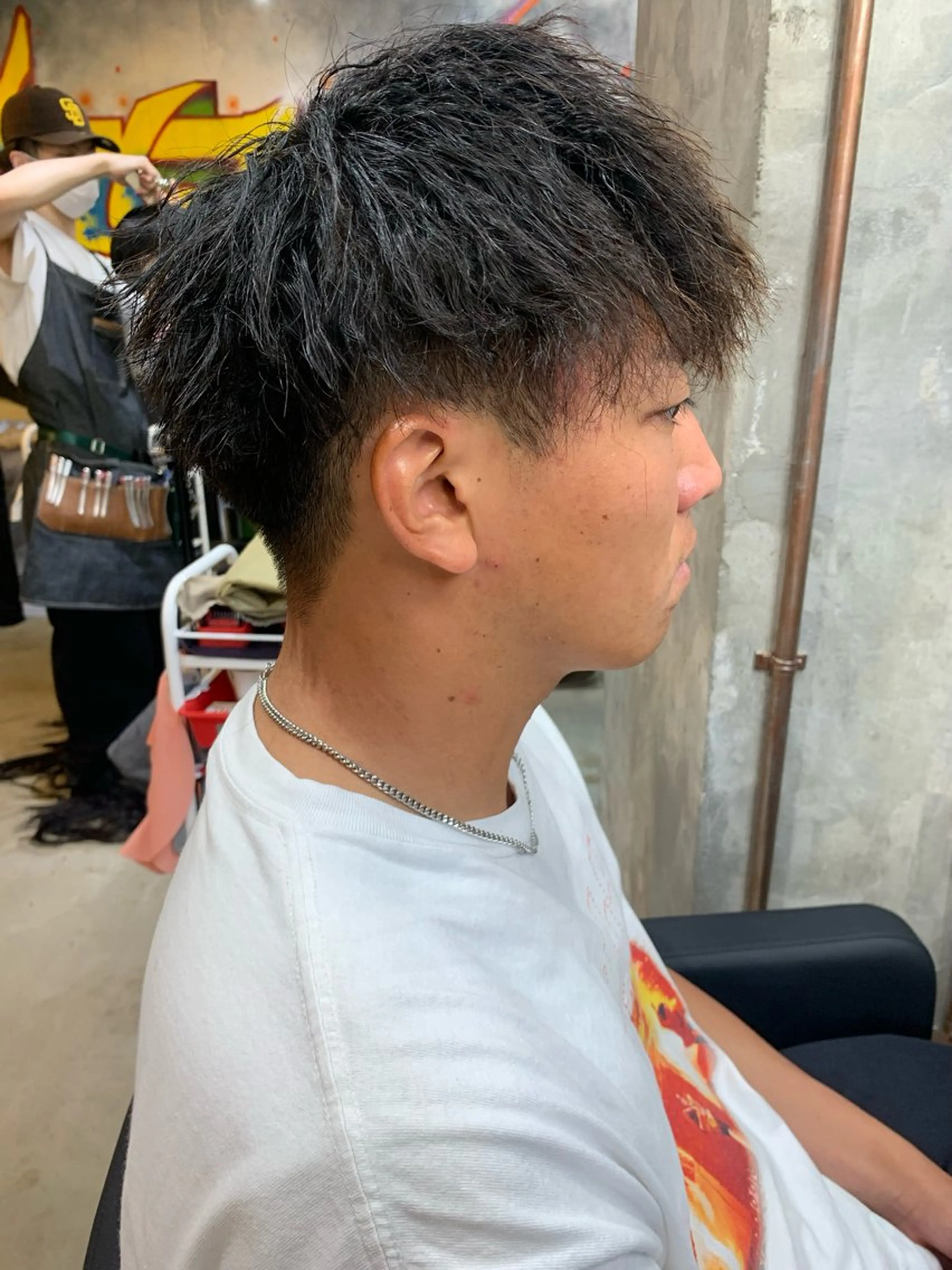 パーマ メンズ マッシュ メンズパーマ ツイストスパイラルパーマ スパイラルパーマ カット パーマ ⚡️メンズパーマ特化 mens支持◎/忠地のヘアスタイル