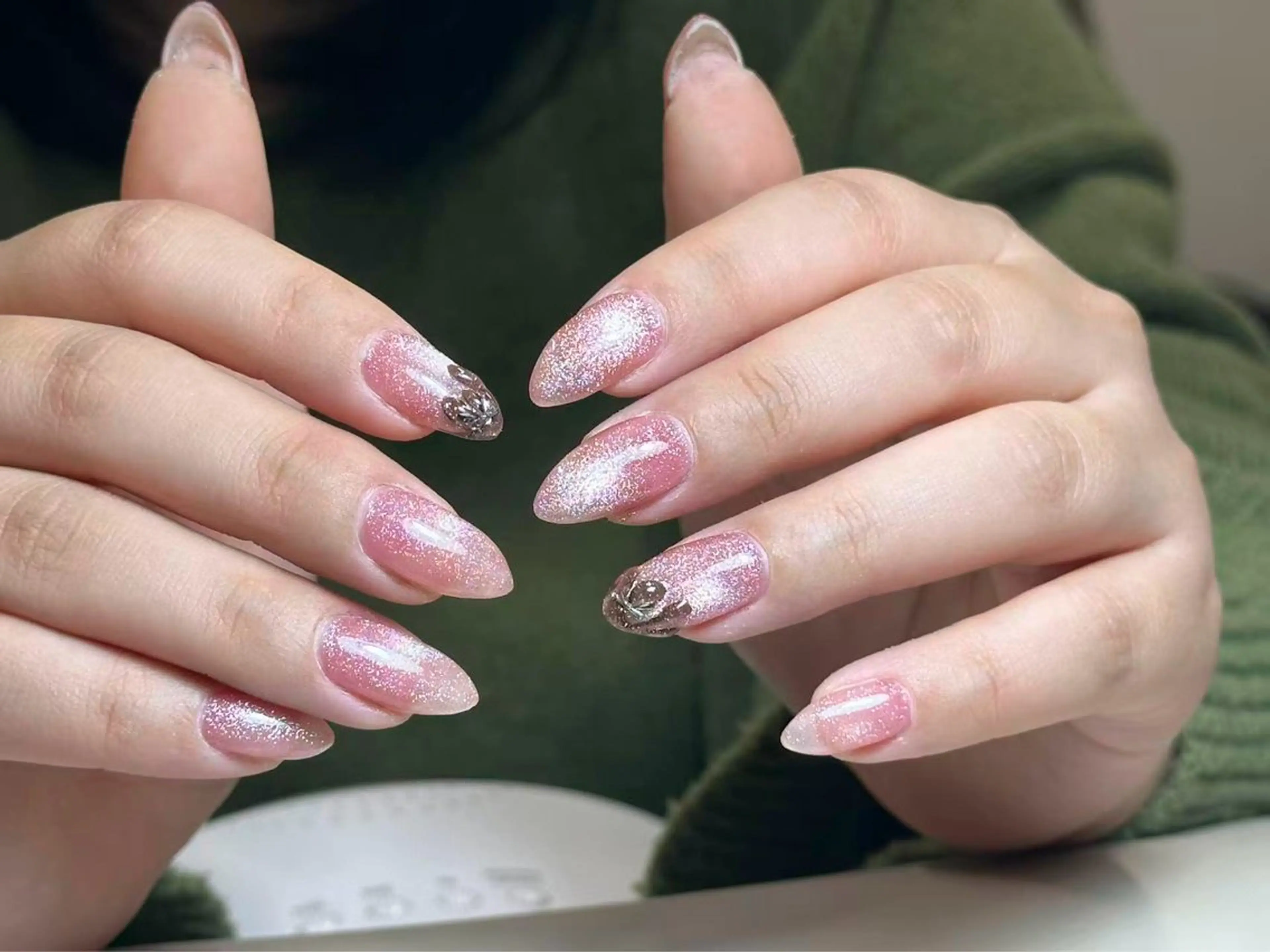 ネイル アートネイル 韓国ネイル 持ち込み ニュアンスネイル ワンカラーネイル イブ ネイリのネイルデザイン