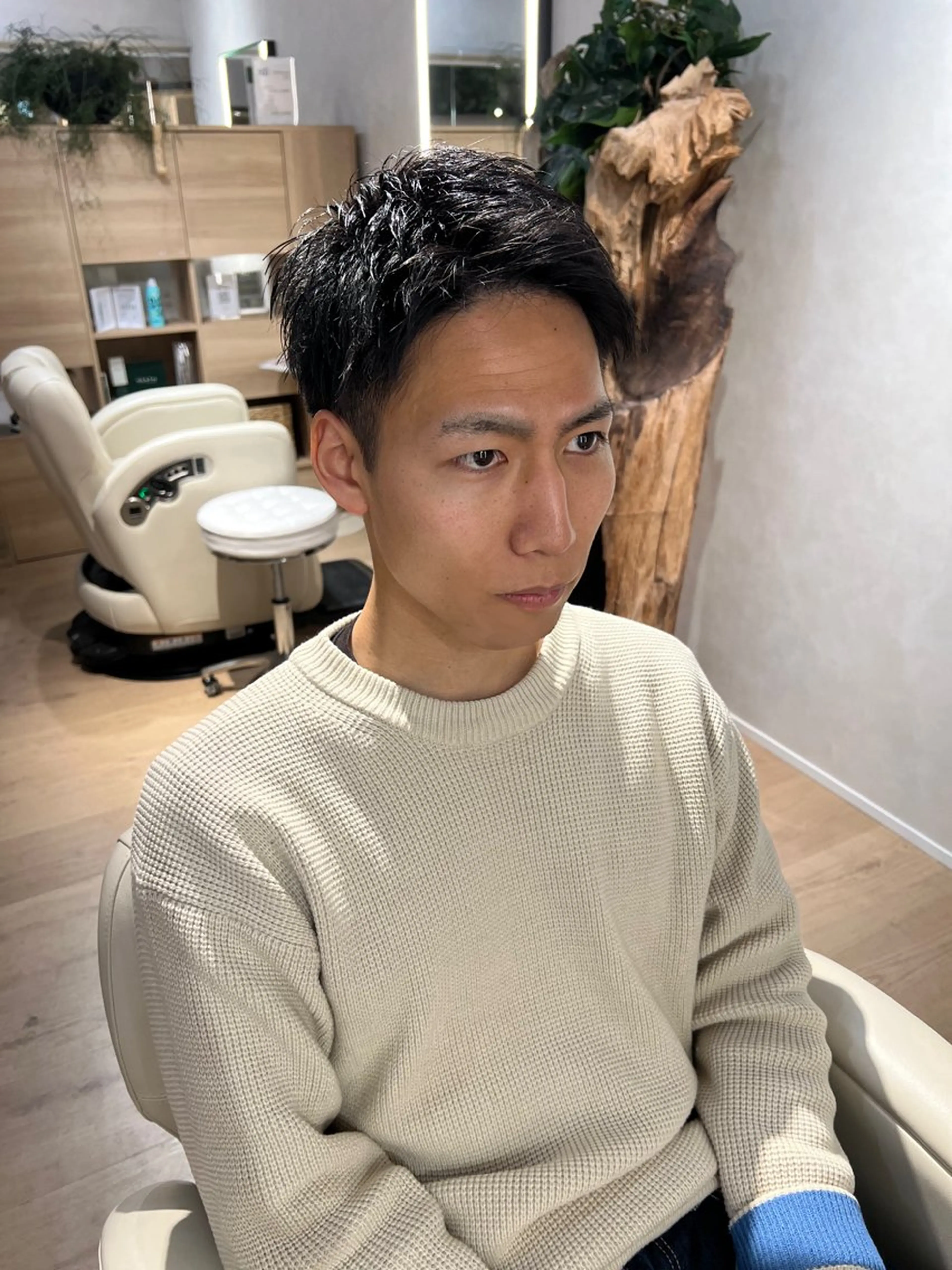 ショート パーマ メンズ unopulir Vamos店所属・梅田茶屋町メンズ 専門美容師 山元一平のヘアスタイル