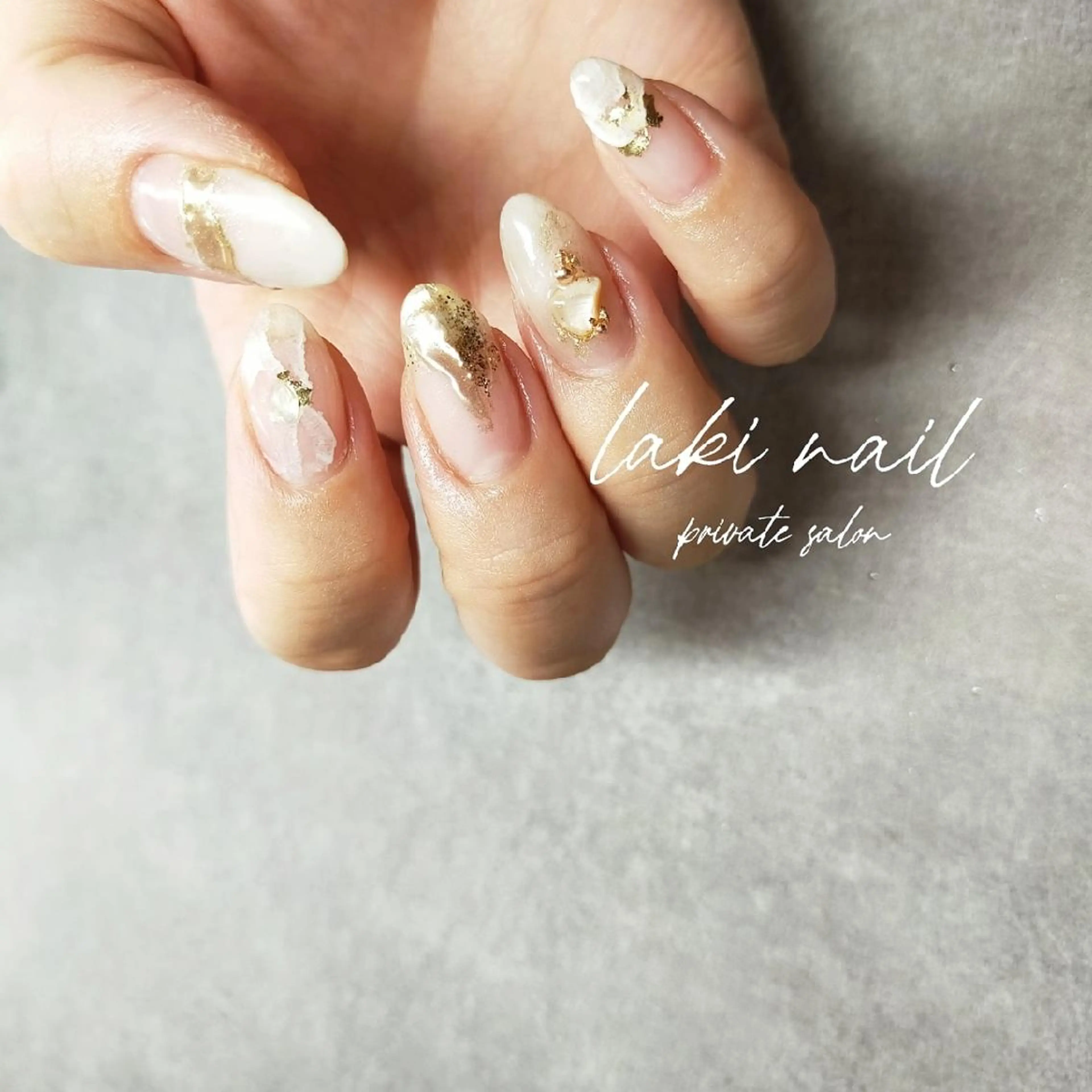 ネイル フレンチネイル ミラーネイル ニュアンスネイル 冬ネイル by lakiのネイルデザイン