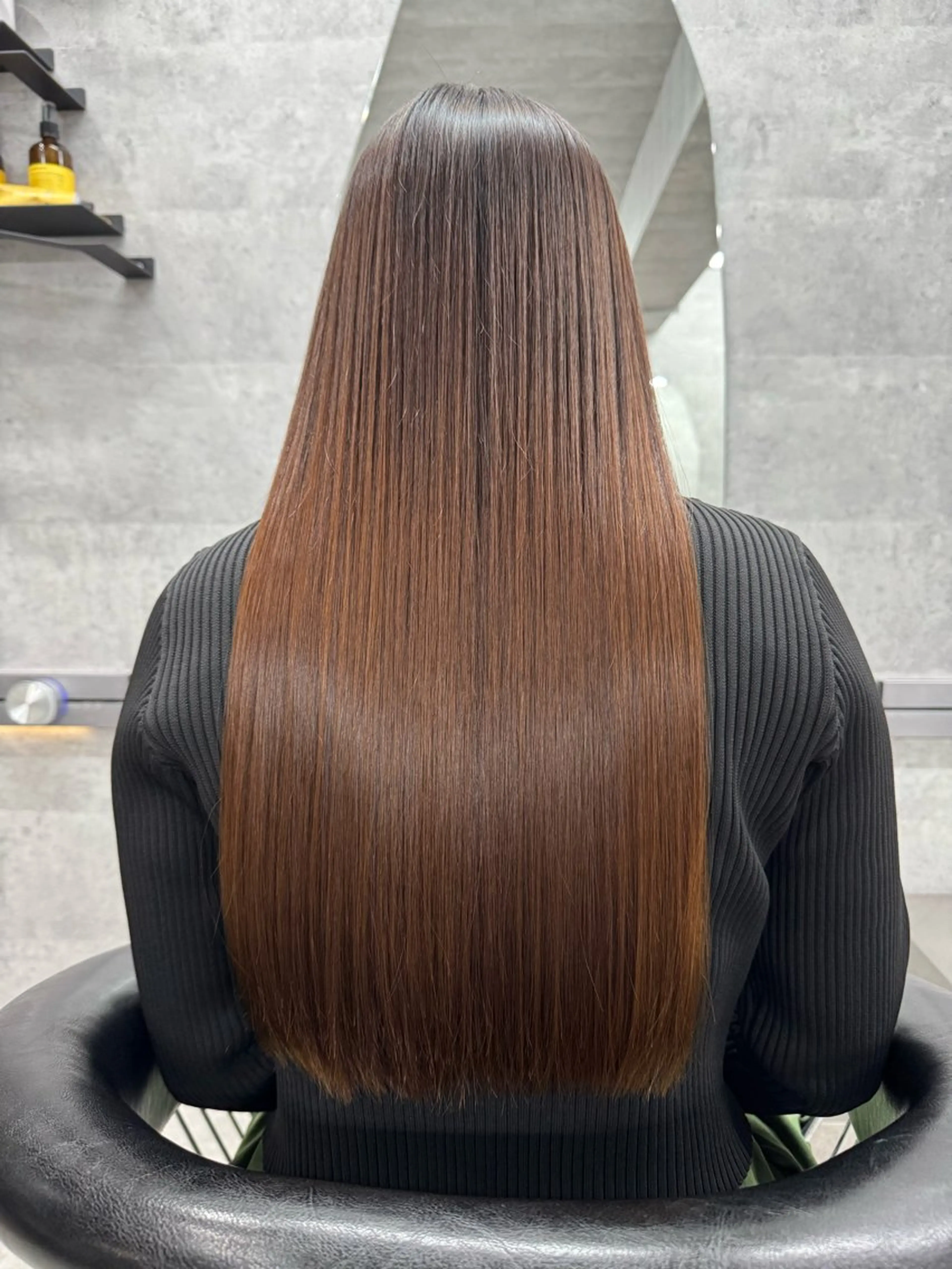 ロング カット 縮毛矯正 あなたのお悩み改善" You"💚❤️💛のヘアスタイル