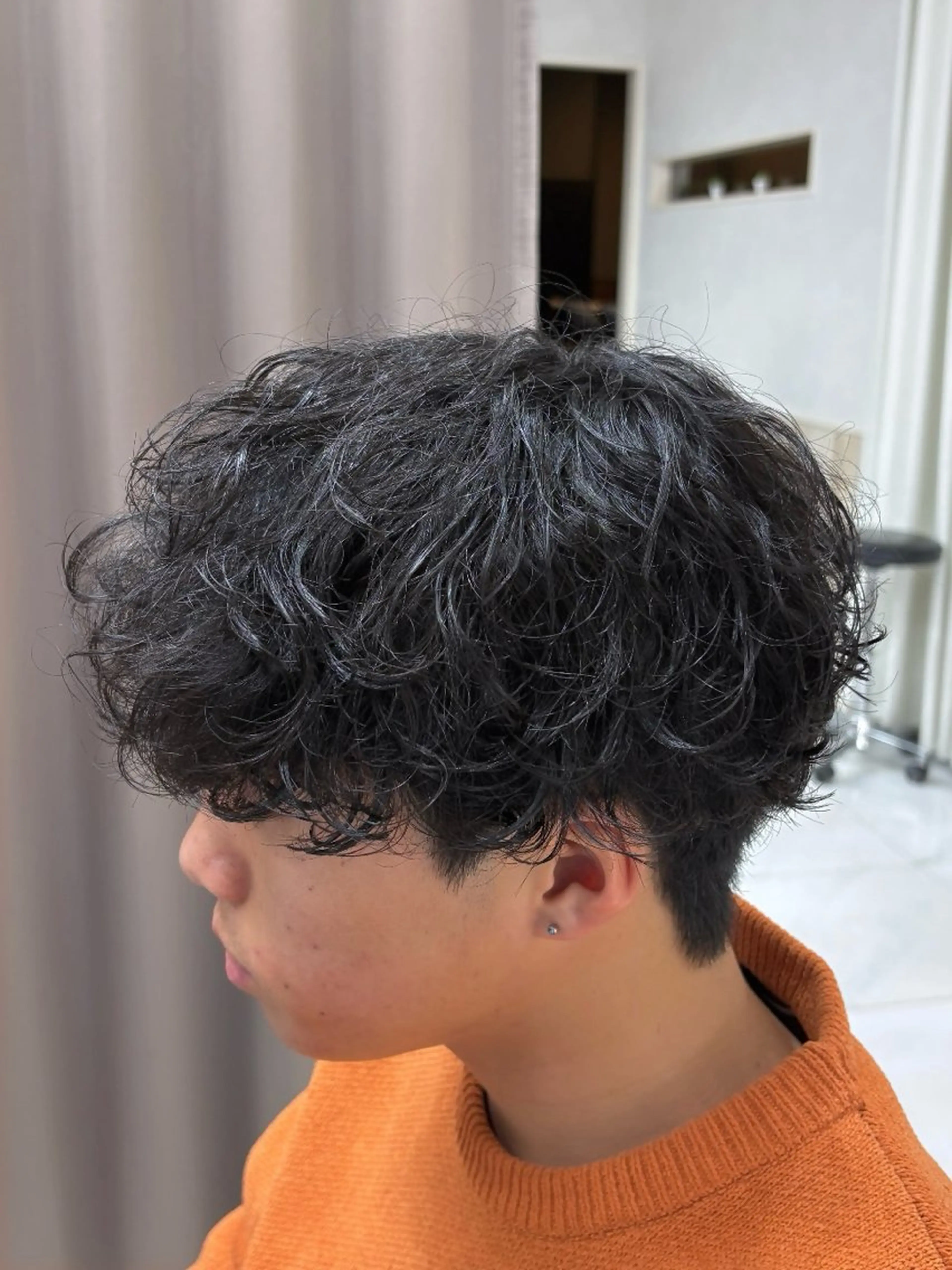 ショート パーマ メンズ カット パーマ GRANDEUR ryuのヘアスタイル