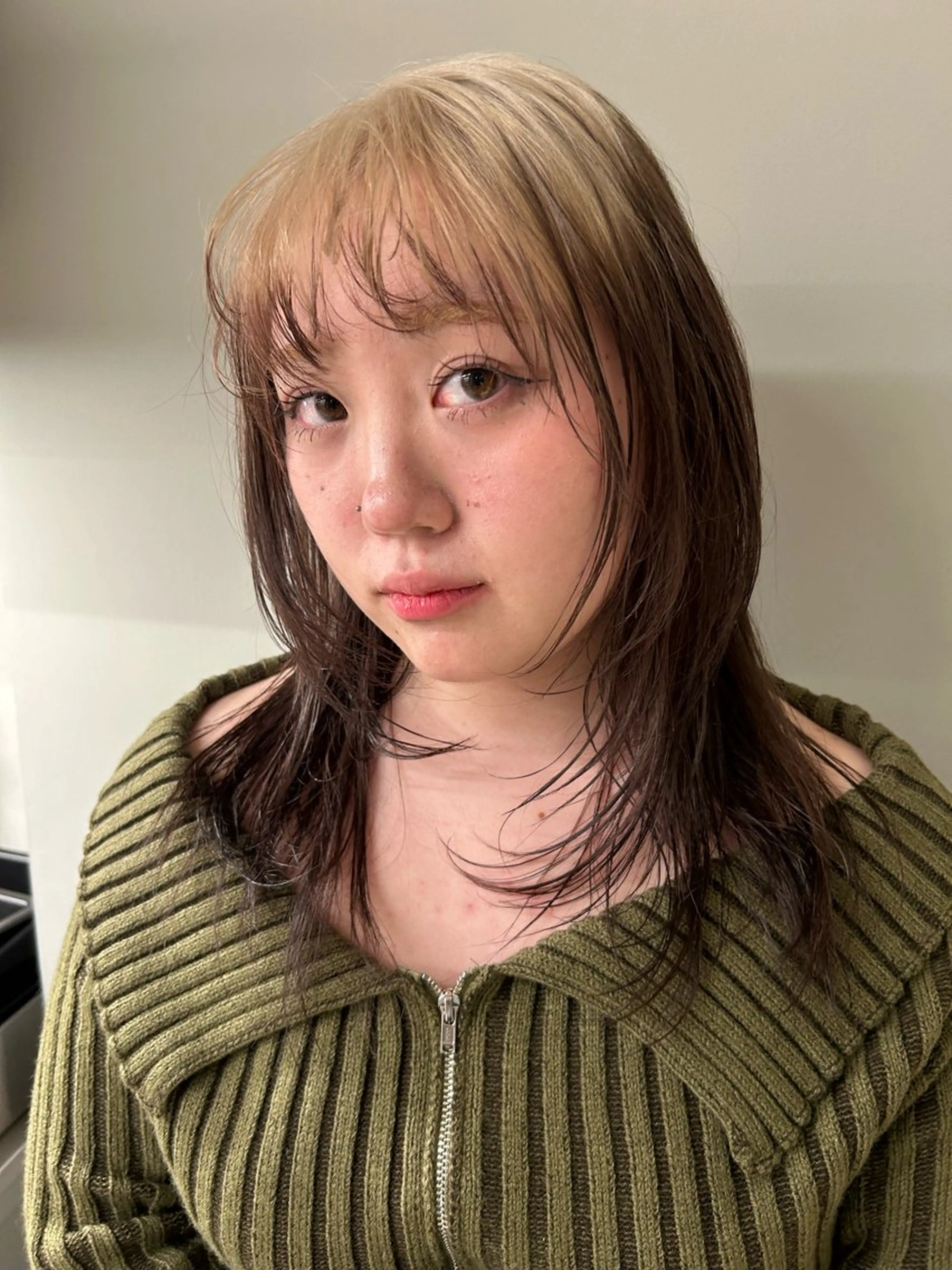 セミロング カラー ヘアカラー トリートメント ケアパーマ/ケアブリ ーチdaisukeのヘアスタイル