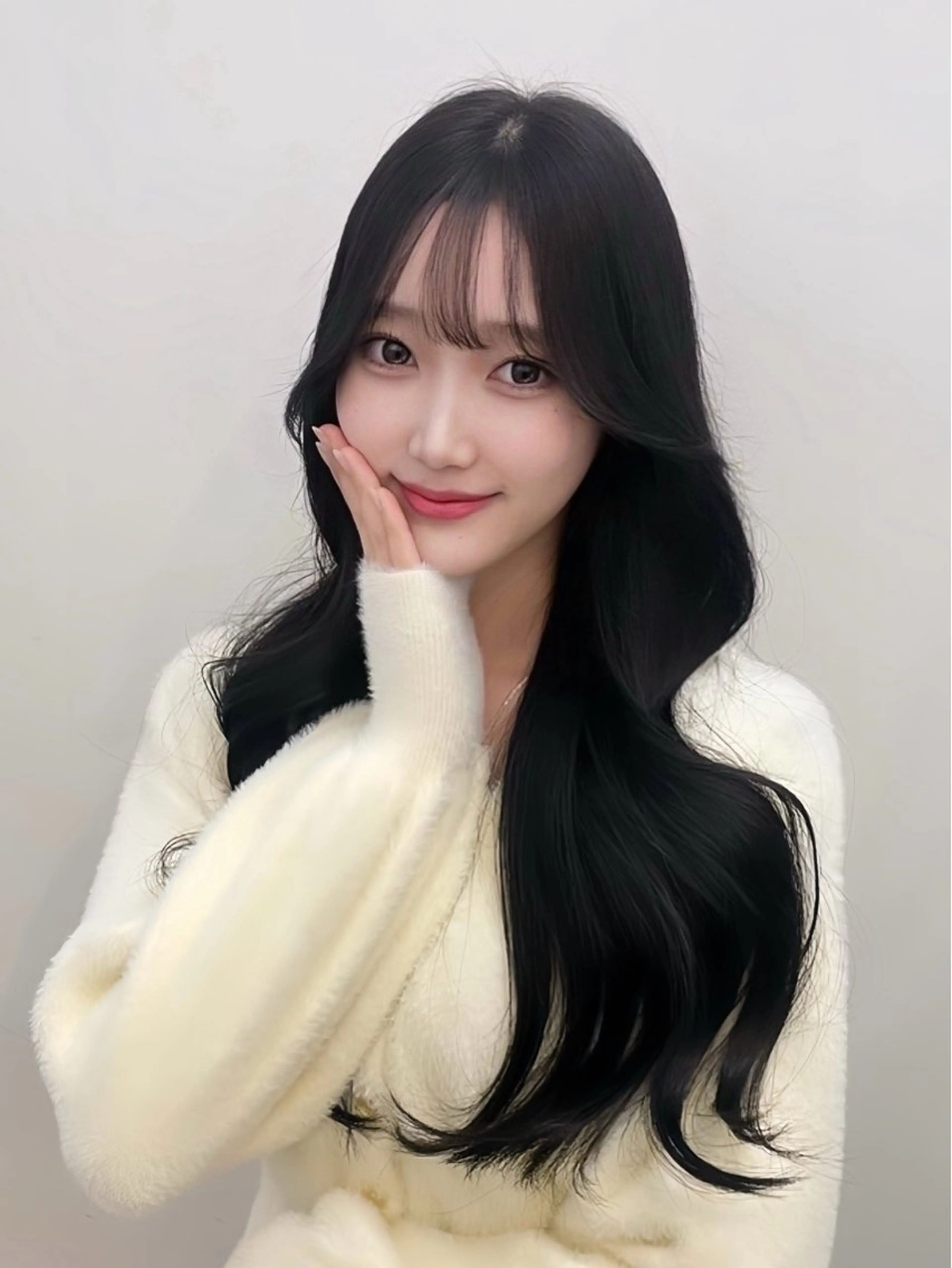 ロング カット ヘアカラー トリートメント 渋谷/ハッシュ レイヤーカット/会田のヘアスタイル