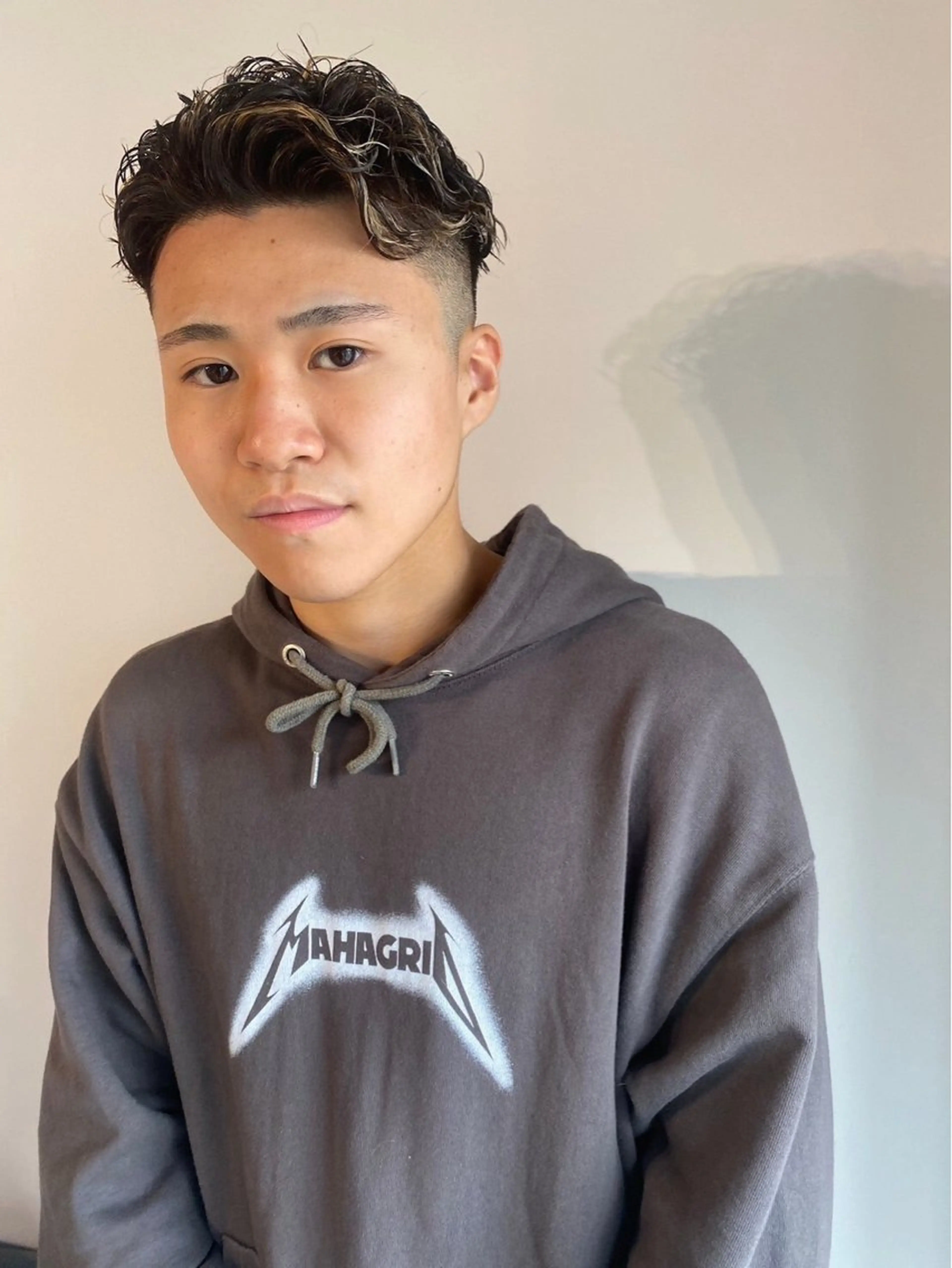 ショート パーマ メンズ LOM/メンズサロン 狸小路7丁目のヘアスタイル