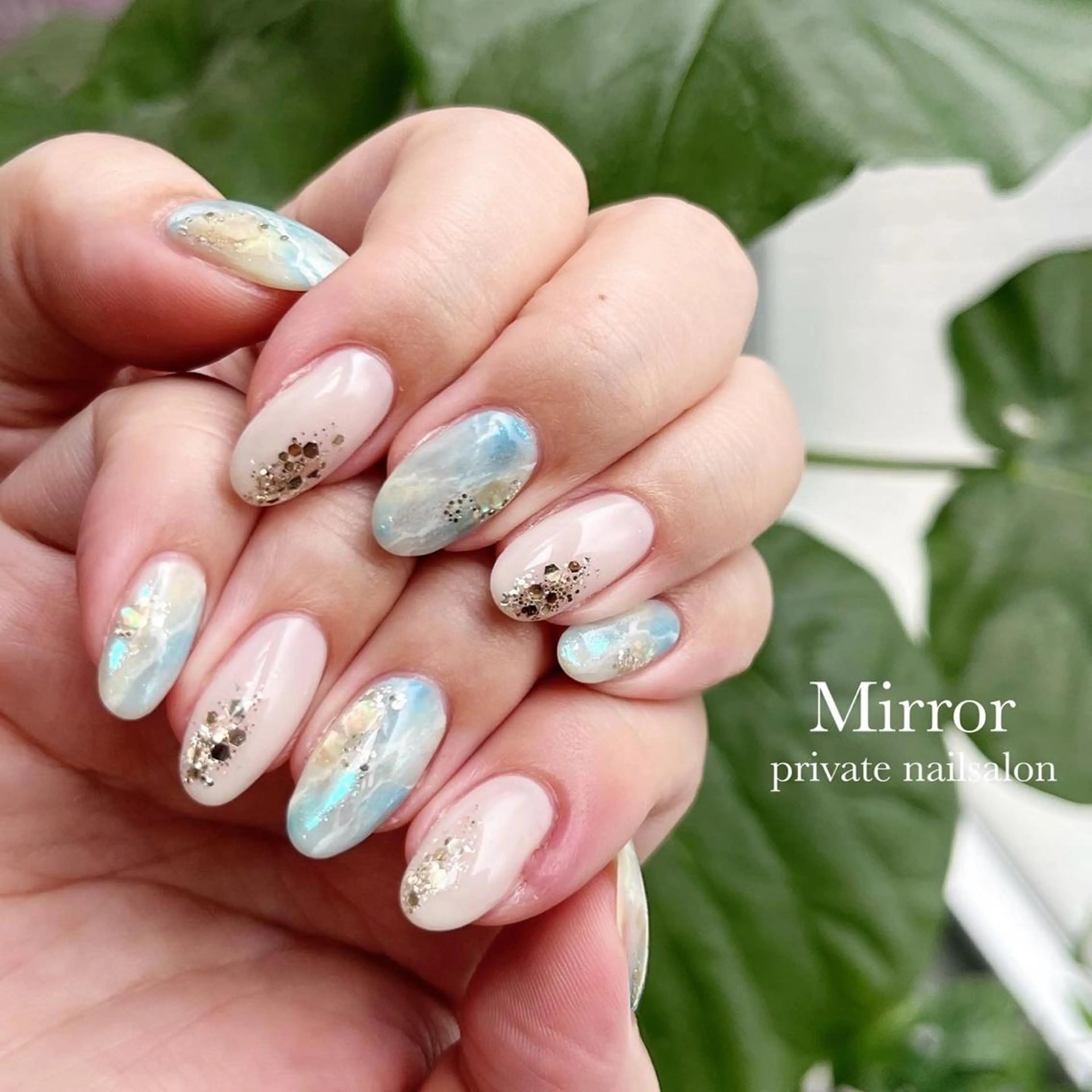 ネイル 持ち込み ハンドネイル nailsalon Mirrorのネイルデザイン