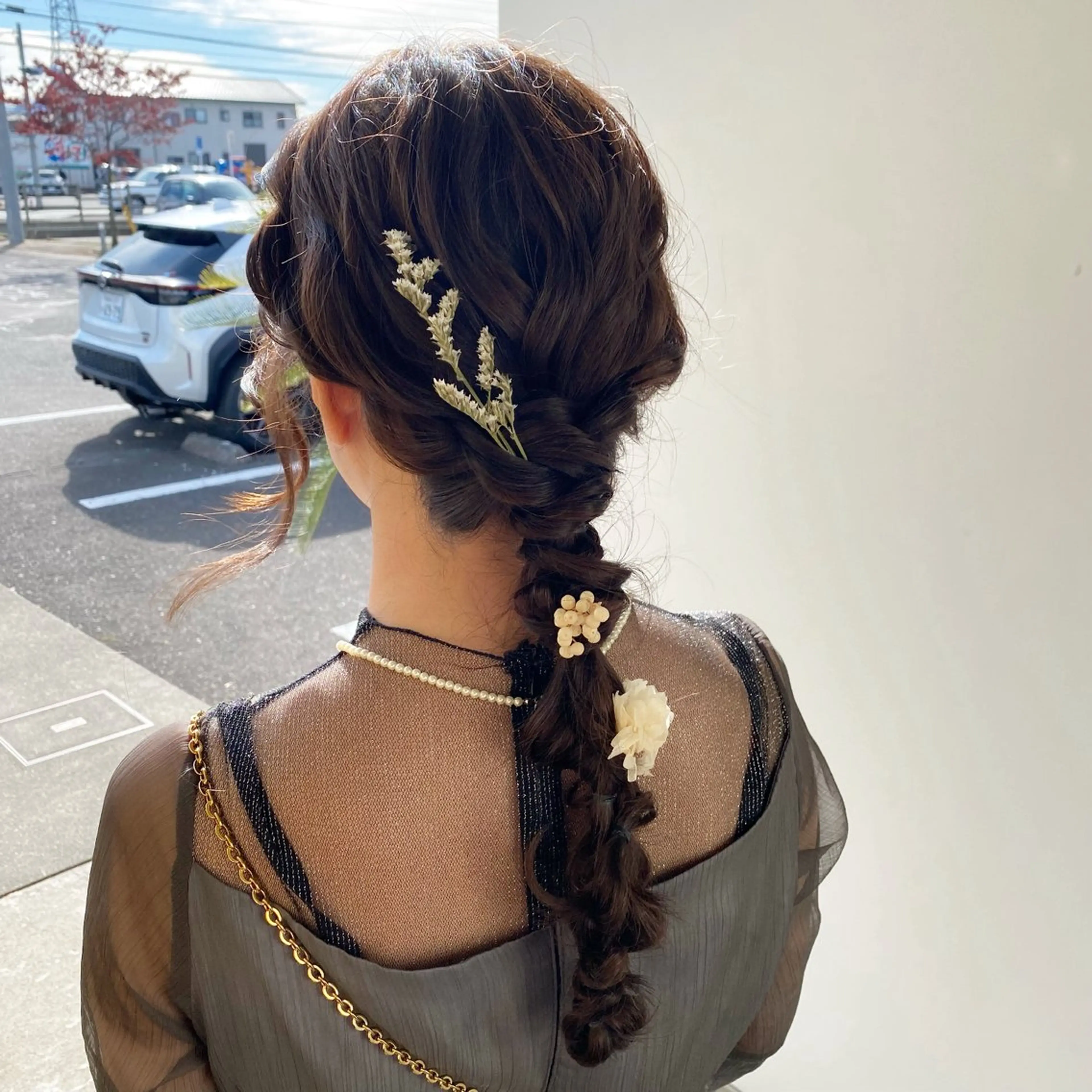 ヘアアレンジ 青とそら いしざかのヘアスタイル