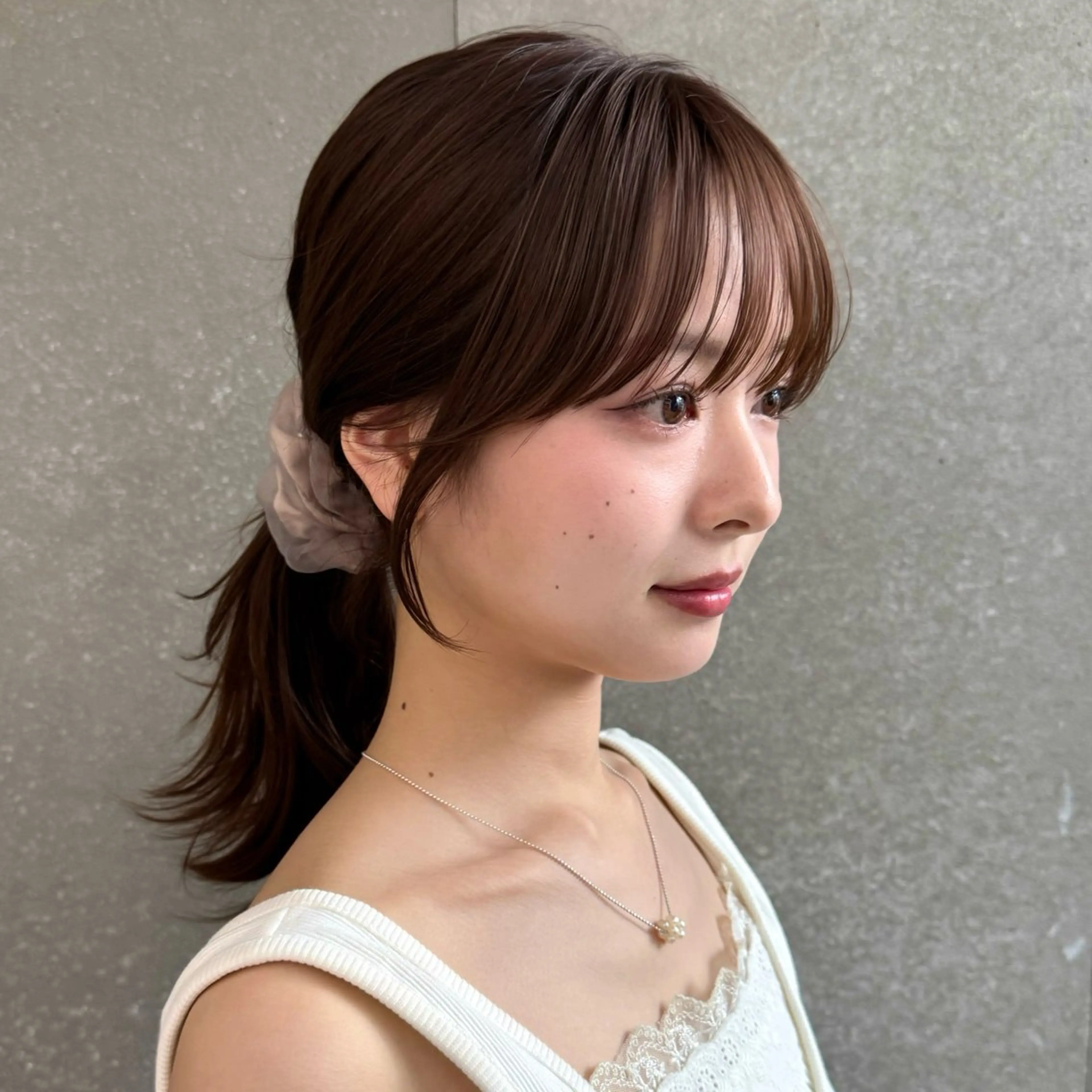 セミロング 顔周りカット 似合わせカット カット ヘアカラー トリートメント 韓国レイヤー🇰🇷 /縮毛💎/月音のヘアスタイル