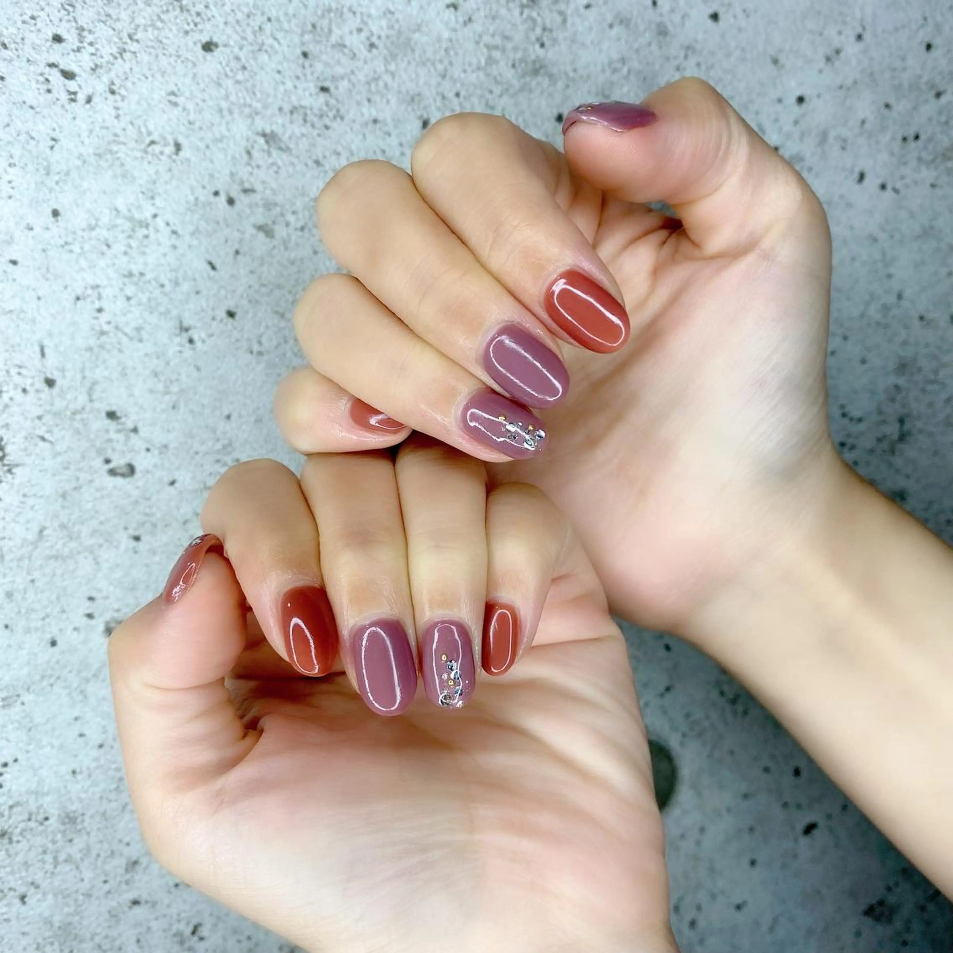 ネイル キラキラネイル ワンカラーネイル Salon Ｋのネイルデザイン