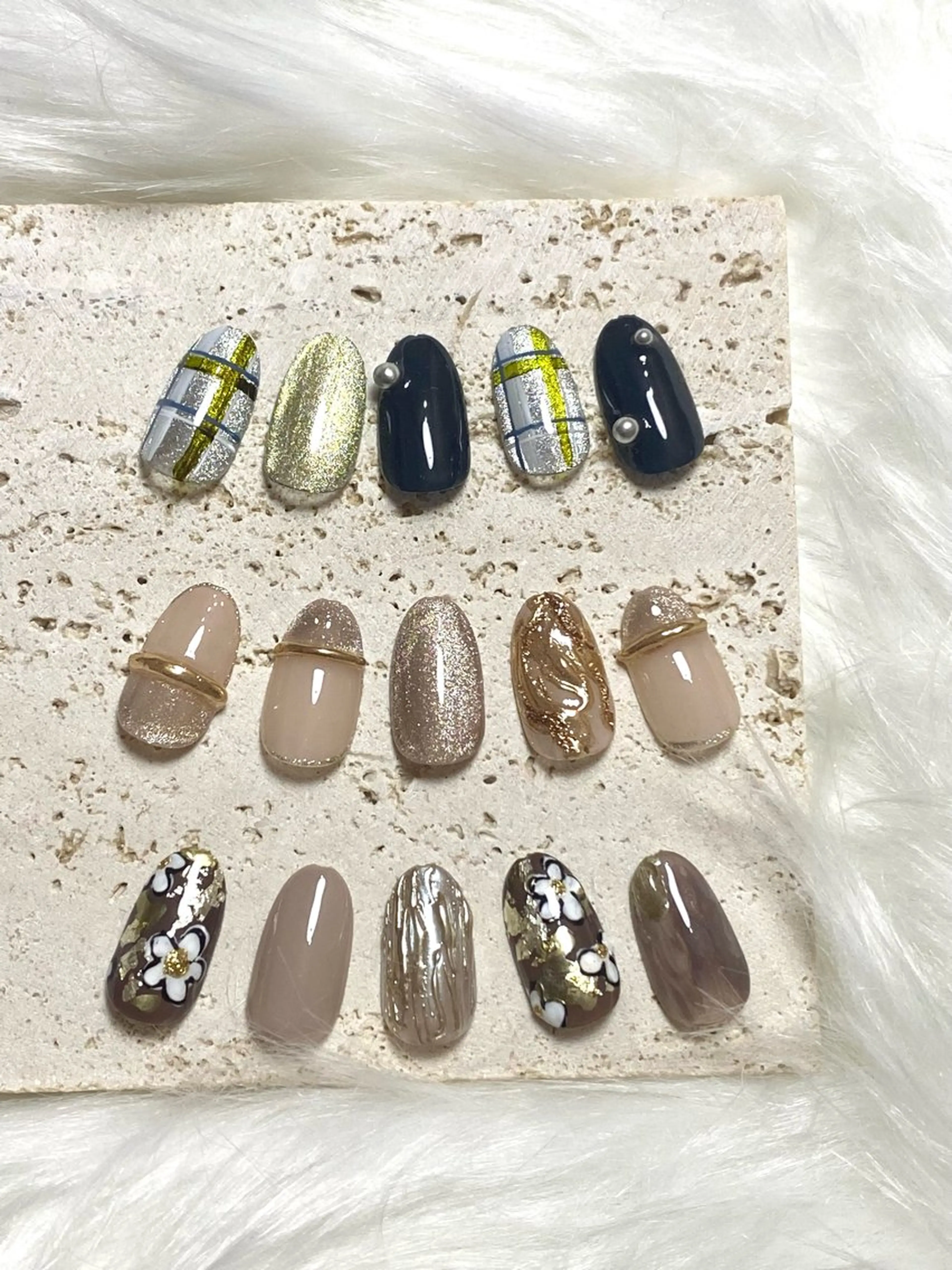 ミディアム ハンドネイル cattleya nailのネイルデザイン