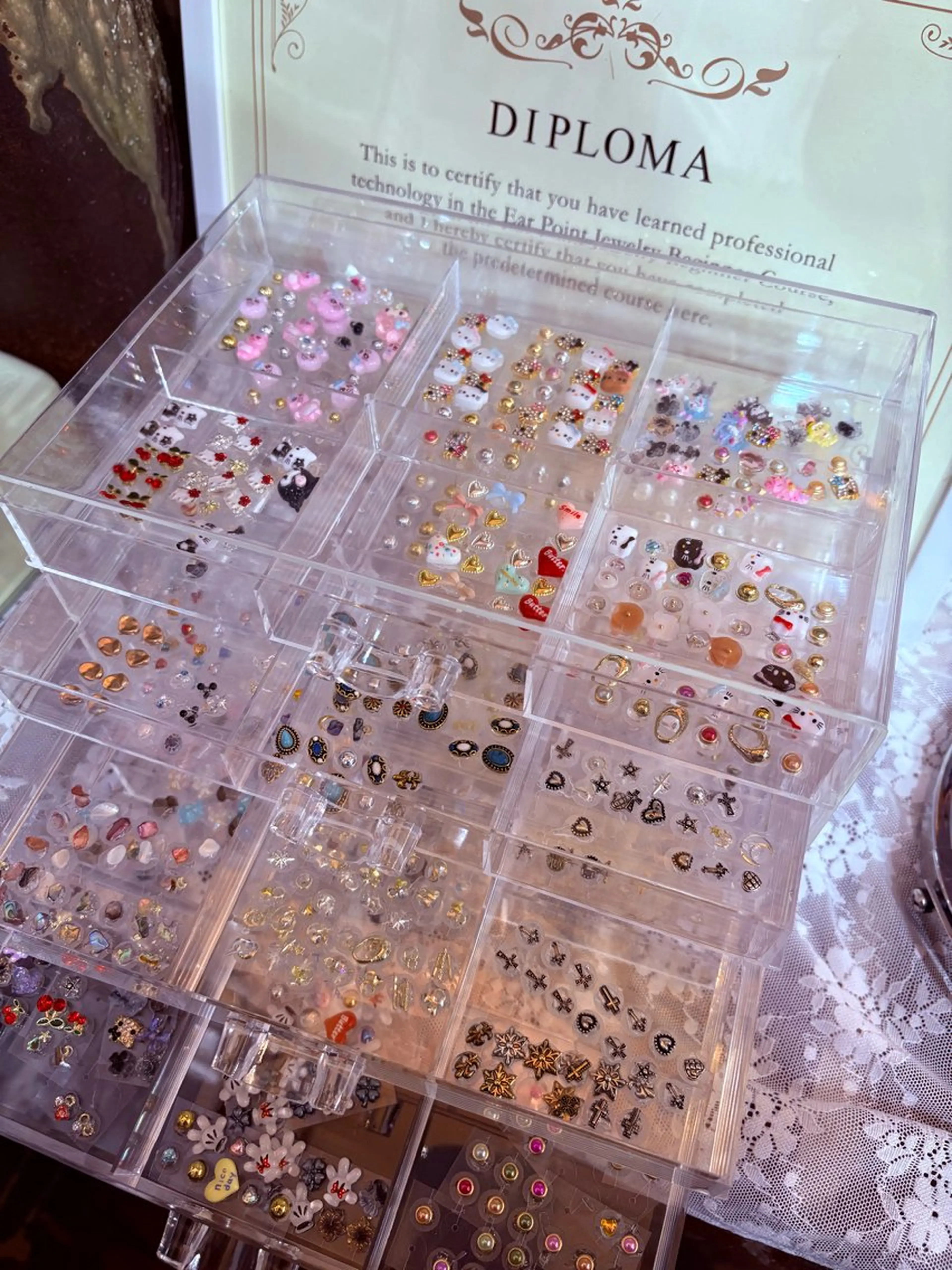 《お試しリクエスト企画🌟》お顔そりエステ 50分 ＋ 耳ツボジュエリー12パーツのセットコース💆🏻‍♀️👂💎の写真