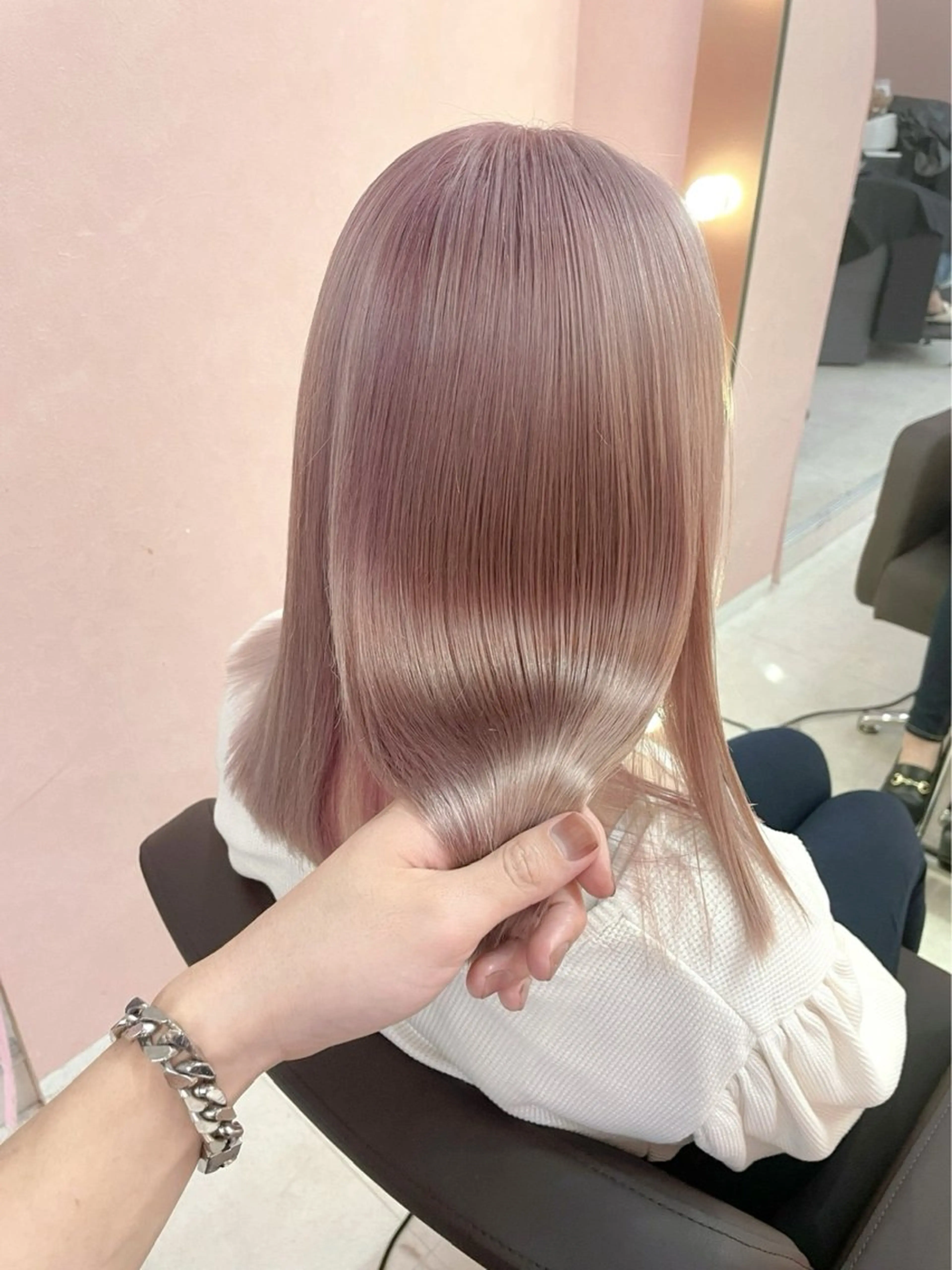 ミディアム カラー メンズ🌈パーマ💎 MIYUのヘアスタイル