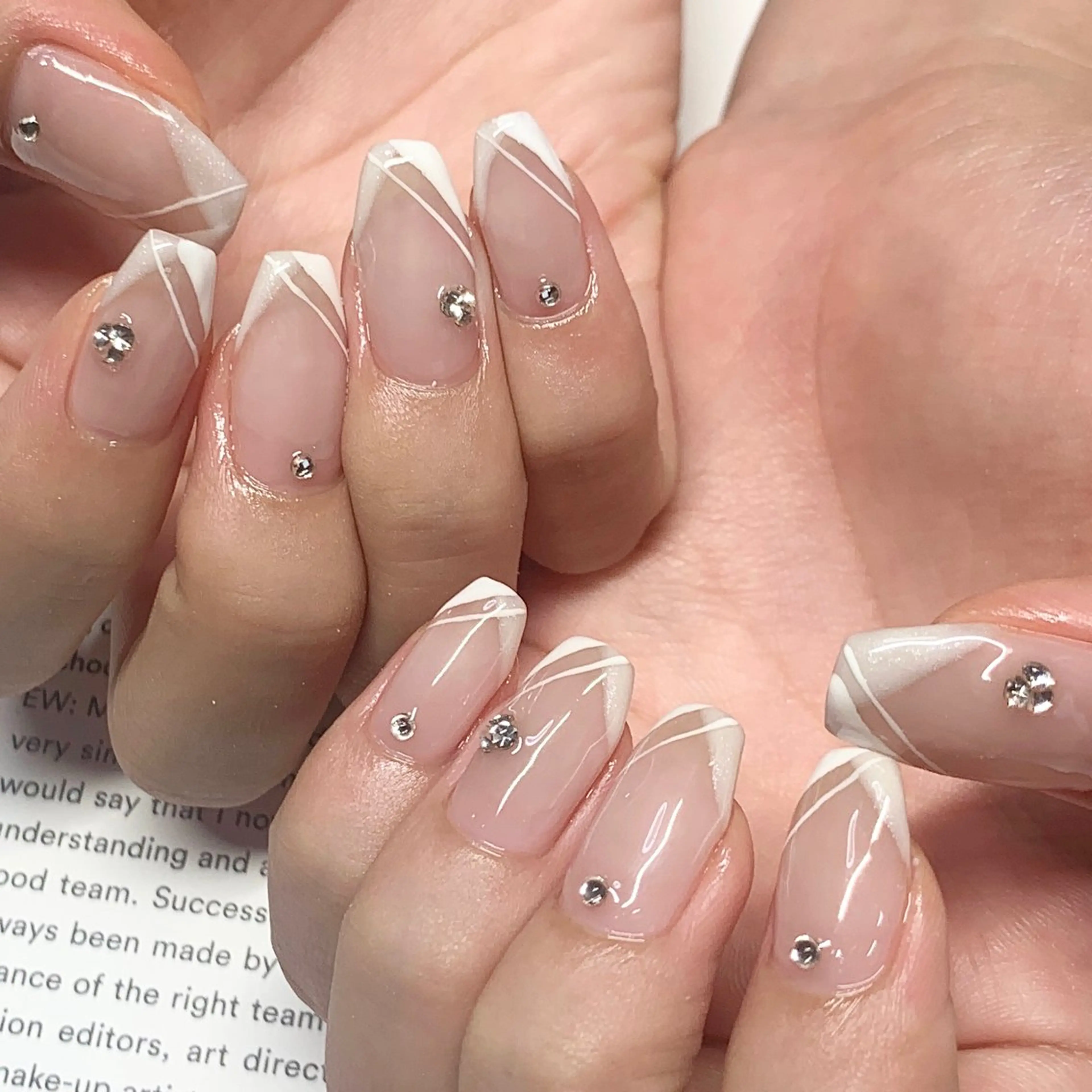 ネイル ブルー ジェルネイル キラキラネイル 韓国ネイル マグネットネイル RooM -produce by maynail-所属・RooM -mizuki-のネイルデザイン