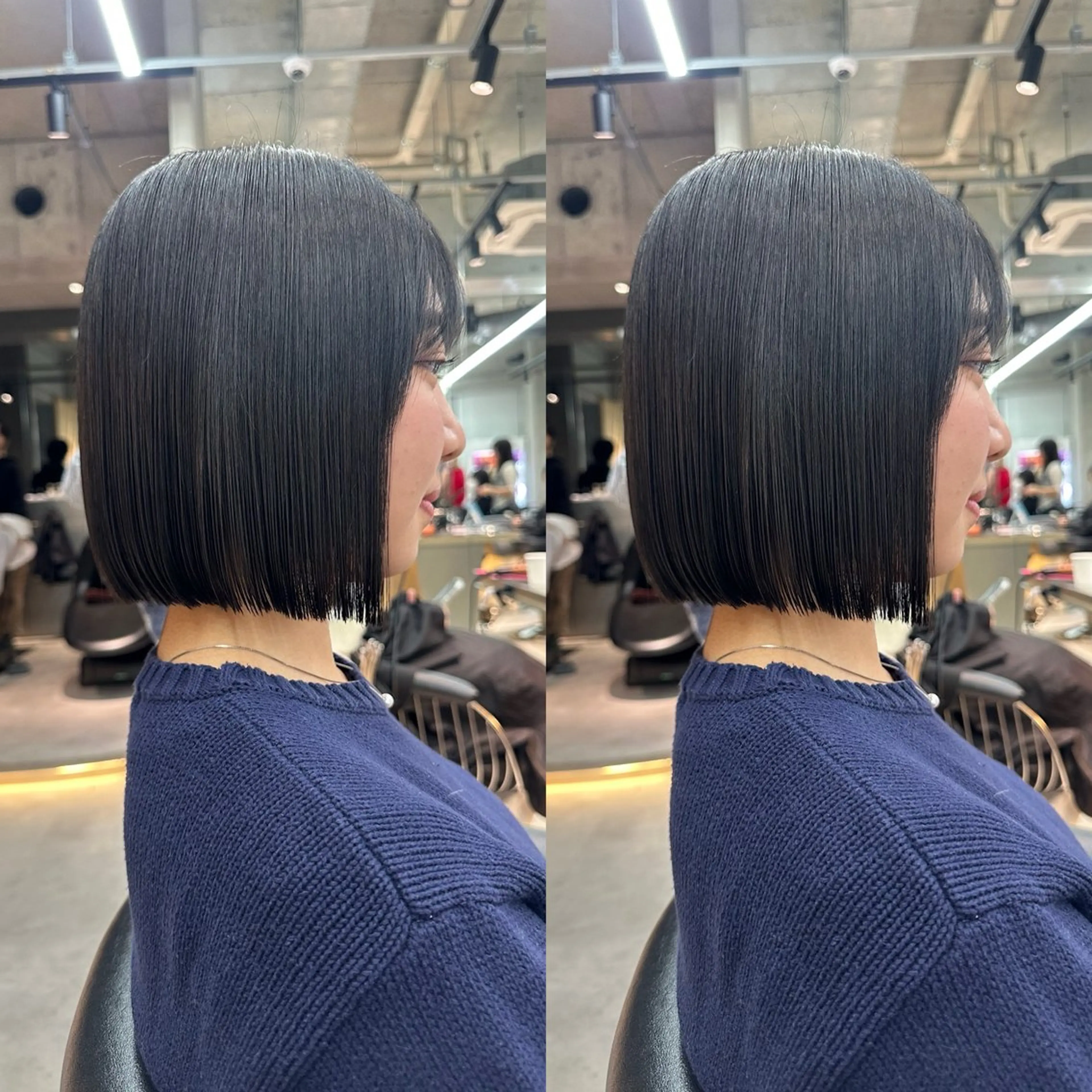 ミディアム カット 縮毛矯正 トリートメント ✨髪質改善特化✨副 店長椎葉信乃介のヘアスタイル