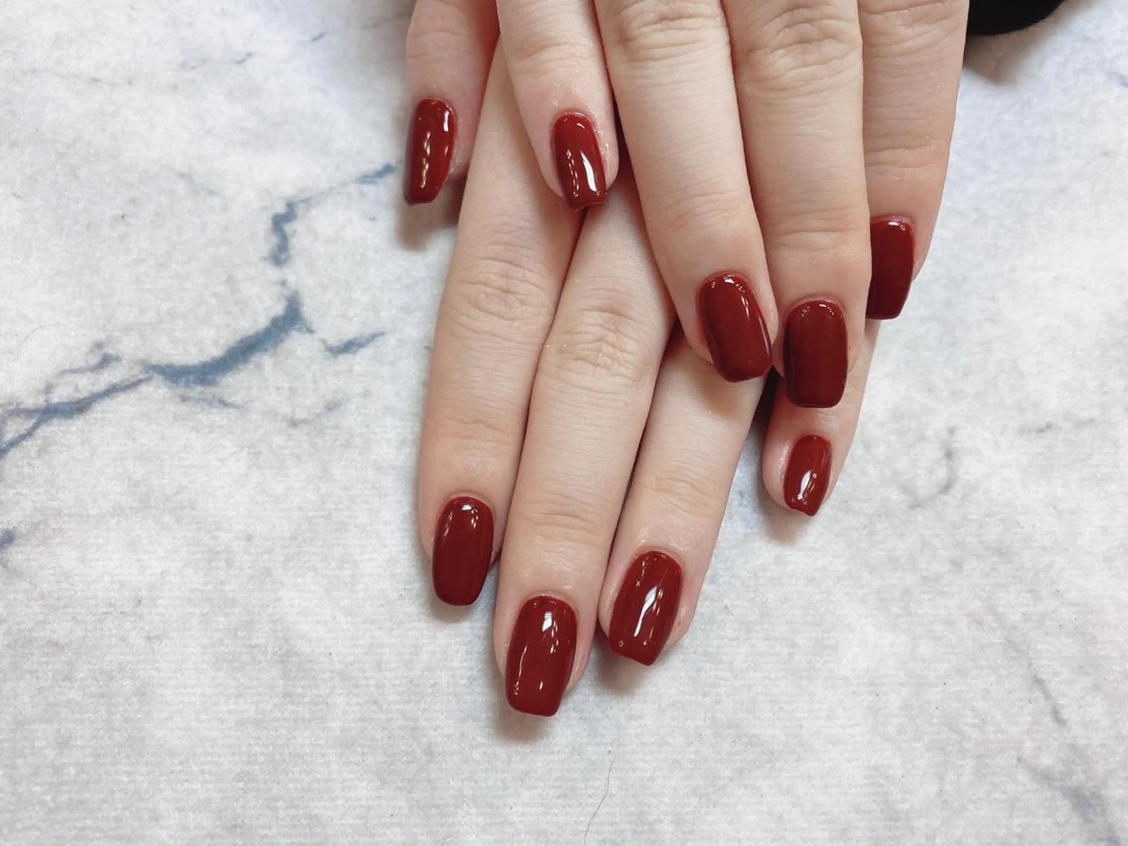 ネイル ネイルリボン 受付スタッフのネイルデザイン