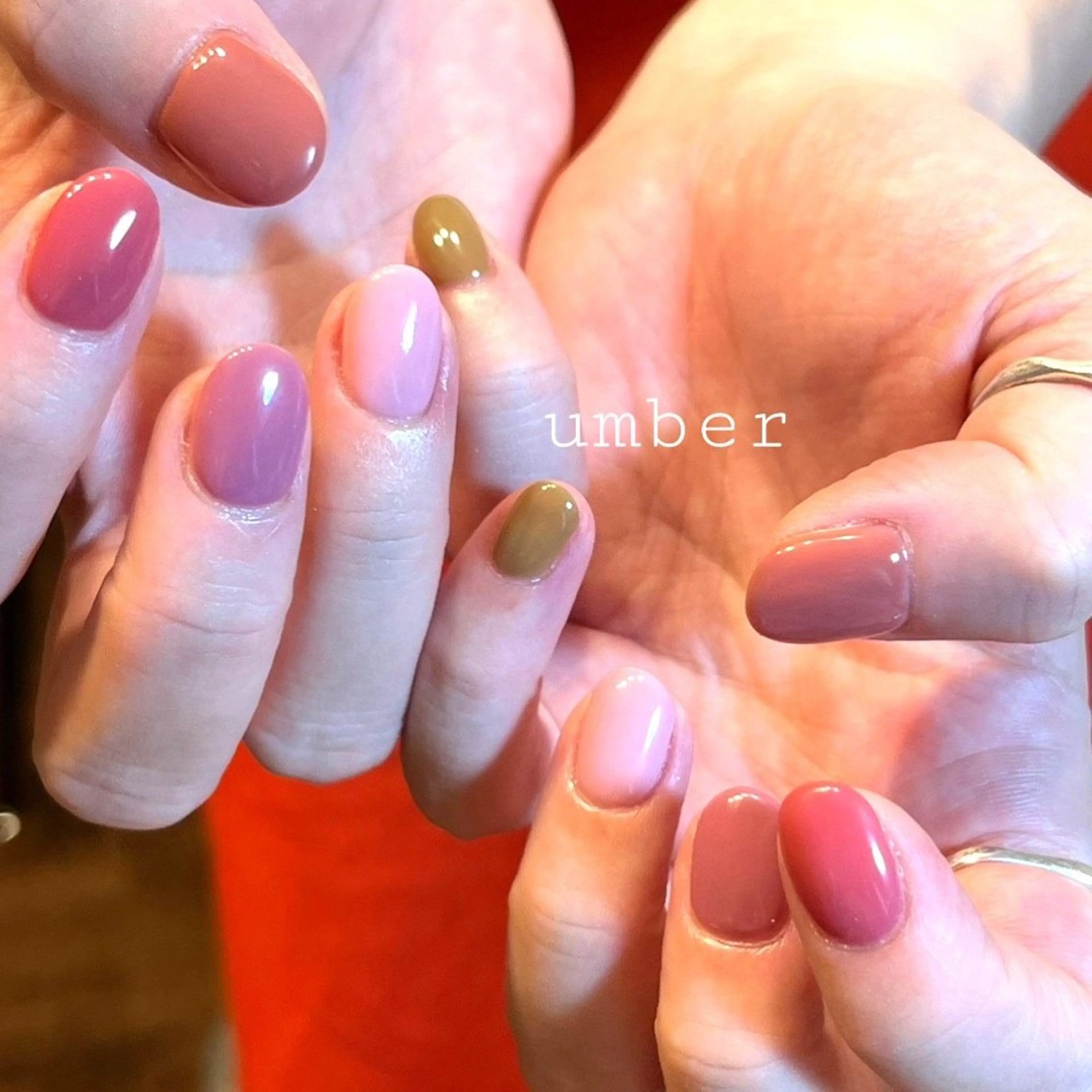 ネイル ハンドネイル umber 三茶1分のネイルデザイン