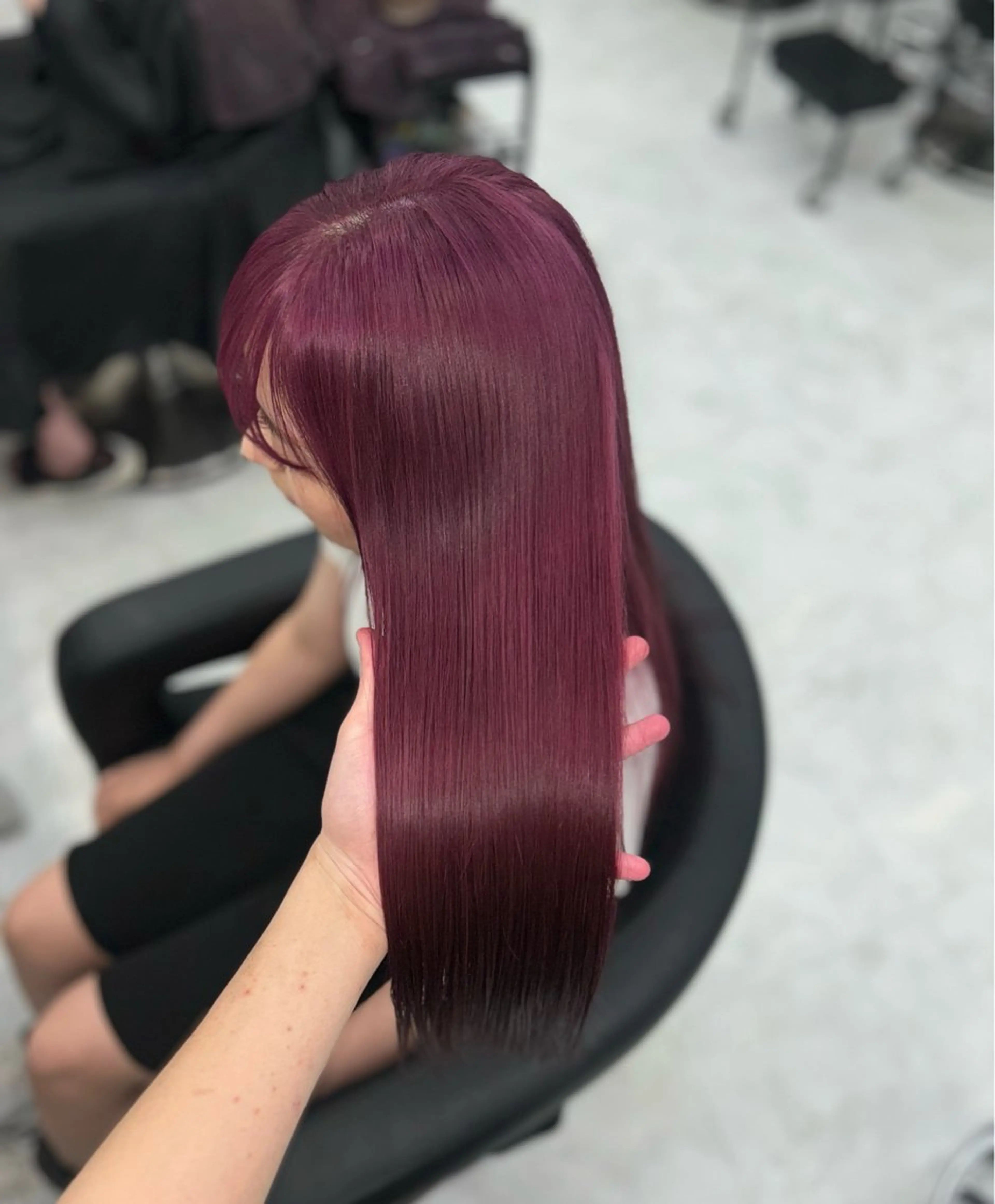 ロング ヘアカラー トリートメント ヘッドスパ ヘアセット 🥀艶髪/似合わせ 暖色/まな🥀のヘアスタイル