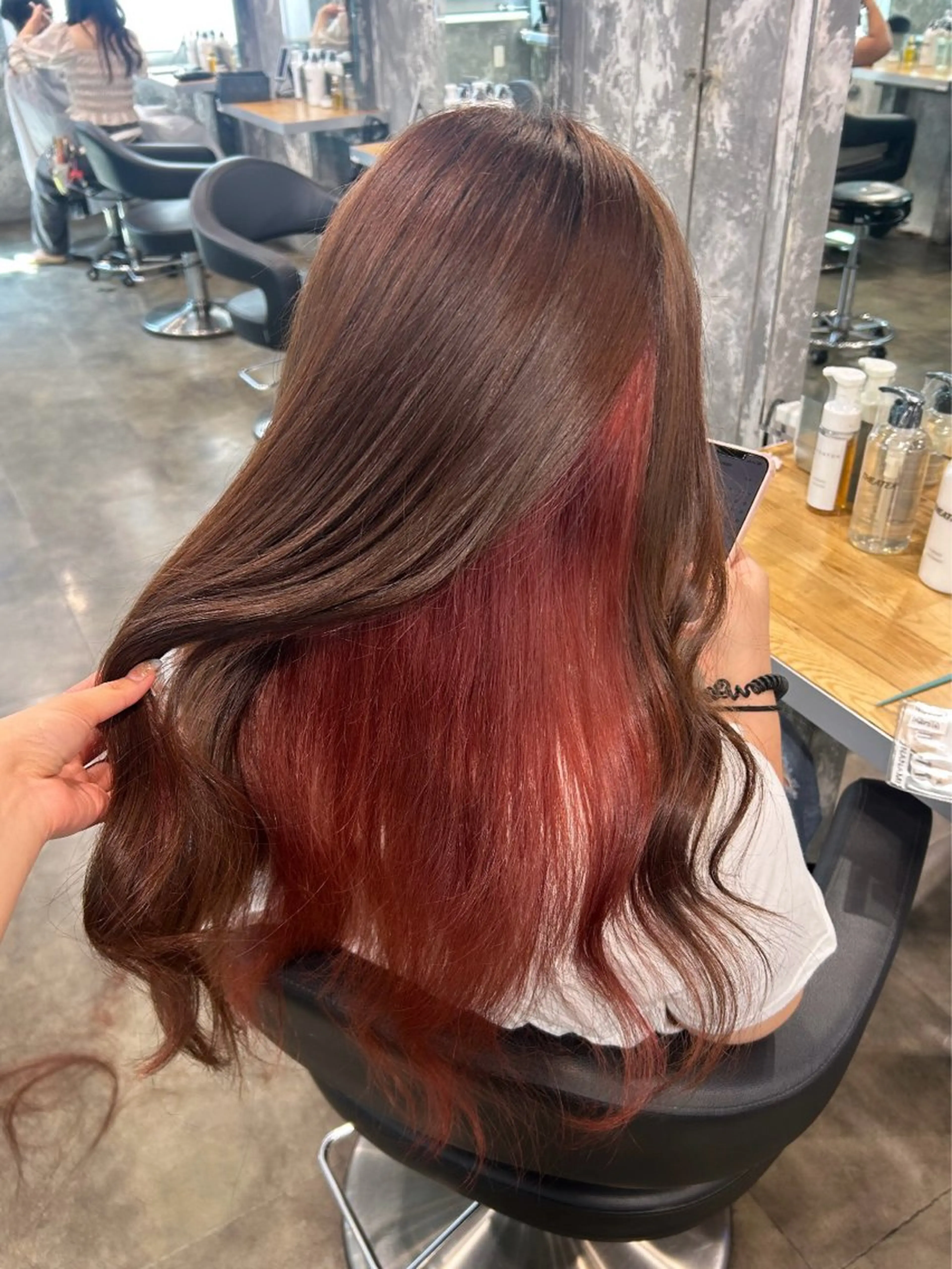 ロング カラー IS所属・横浜美容室/透明感 カラー/レイヤーのヘアスタイル